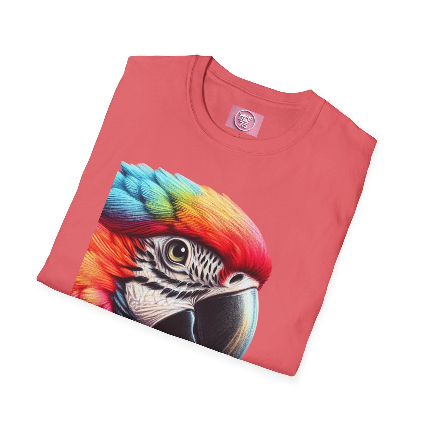 Vibrant Parrot Teamwork T-Shirt for Nature Lovers
