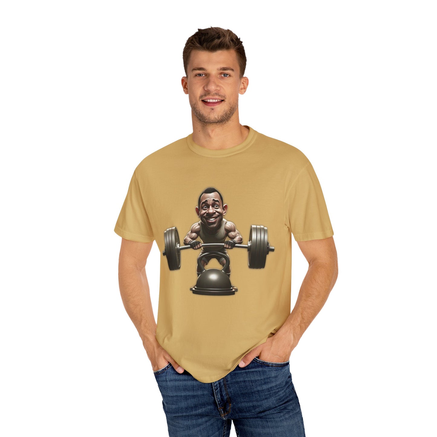 Funny Weightlifting T-Shirt Garment-Dyed Tee for Fitness Enthusiasts