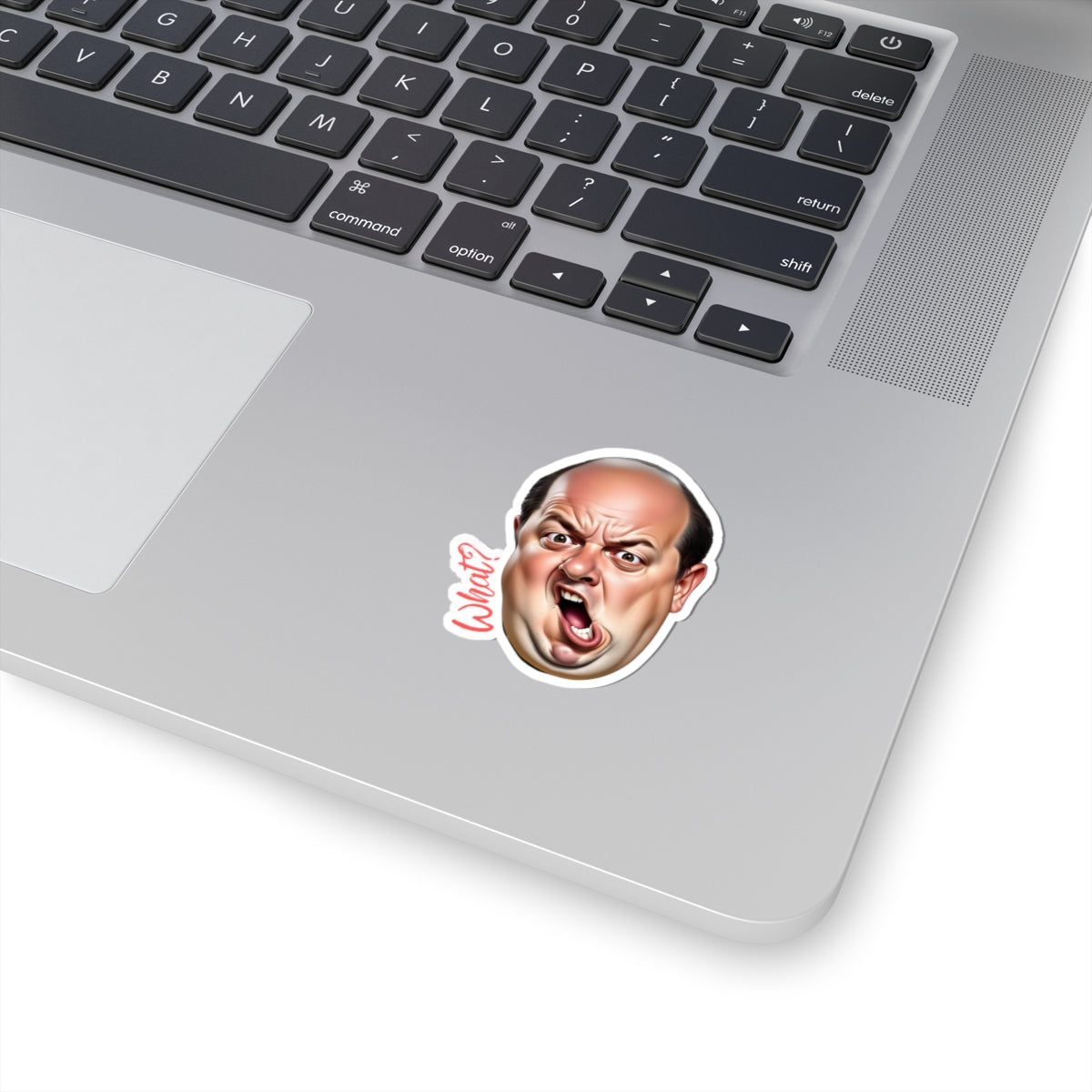 Funny Reaction Kiss-Cut Stickers - What? Facial Expression Decal for Laptops & Notebooks