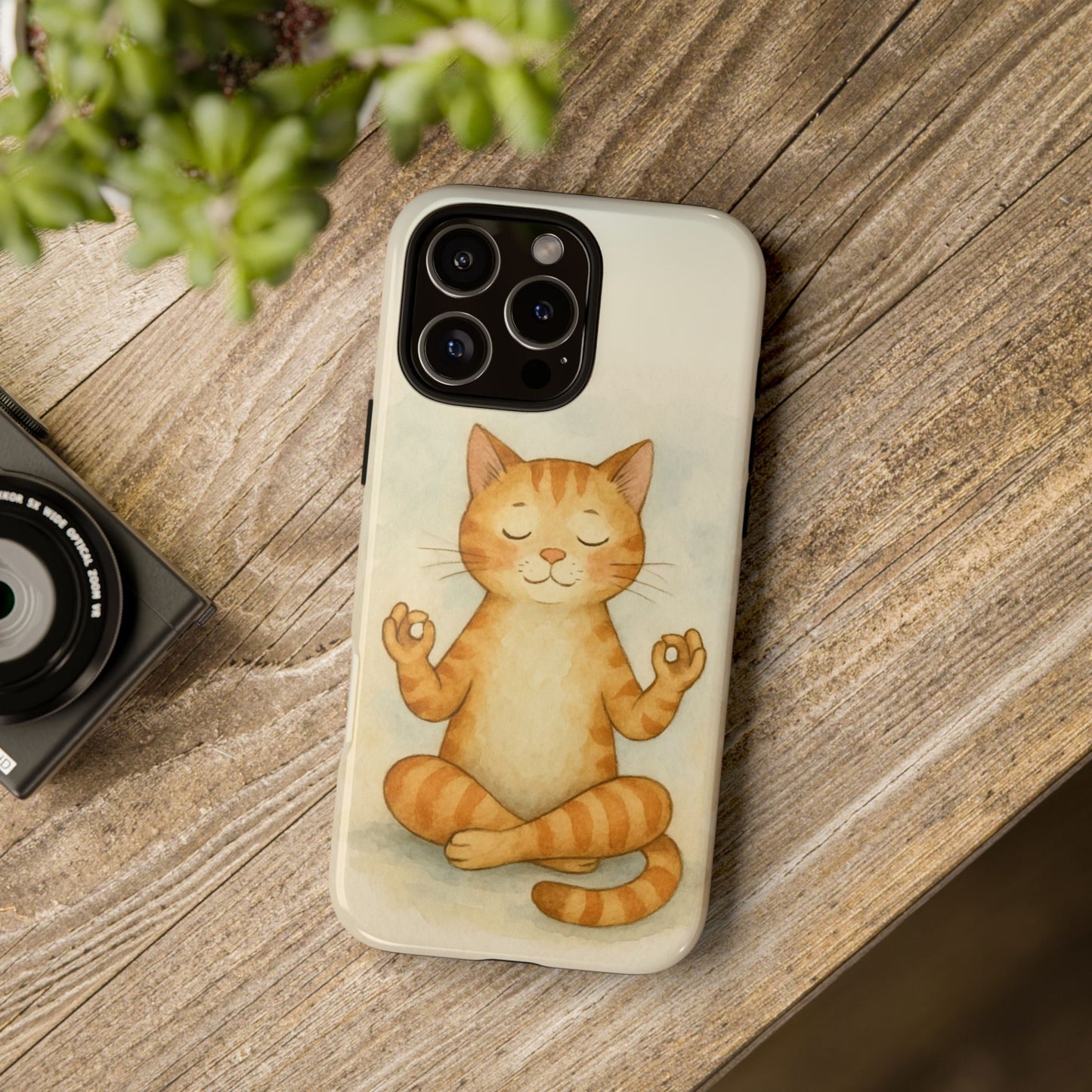 Zen Cat Phone Case - Tough & Stylish - Perfect for Cat Lovers