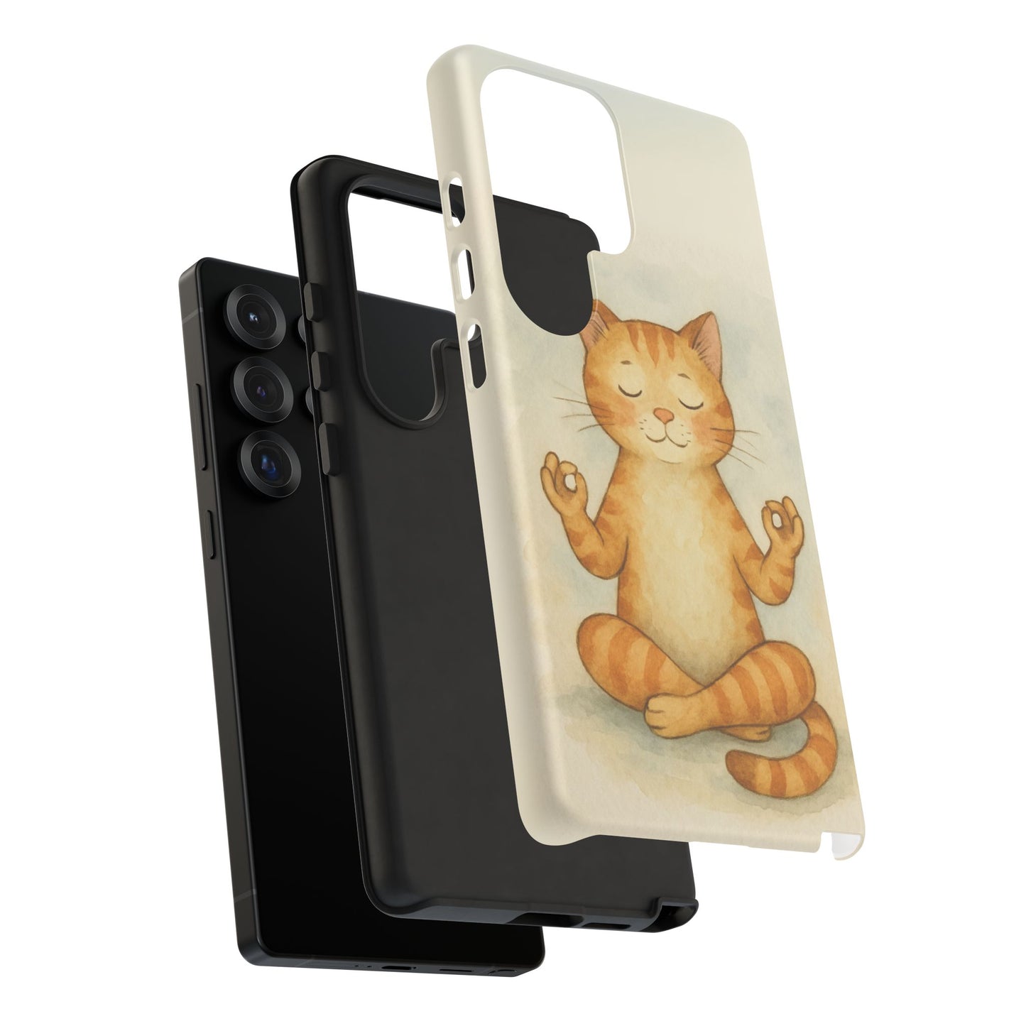 Zen Cat Phone Case - Tough & Stylish - Perfect for Cat Lovers