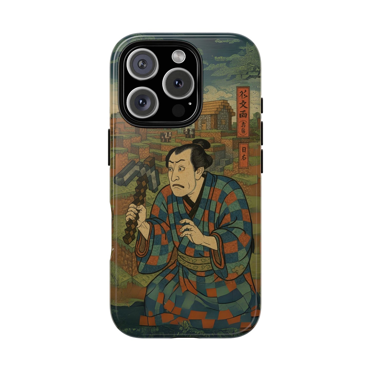 Tough Cases - Japanese Art Phone Case with Warrior Design