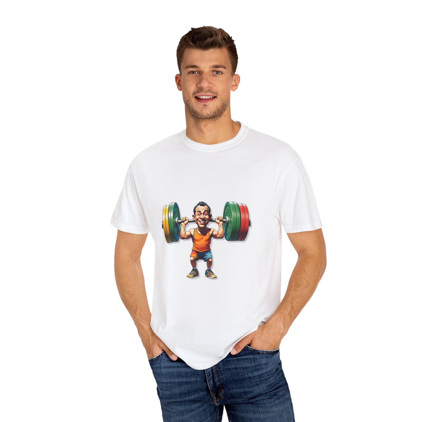 Funny Weightlifting T-Shirt - Unisex Garment-Dyed Tee for Fitness Enthusiasts