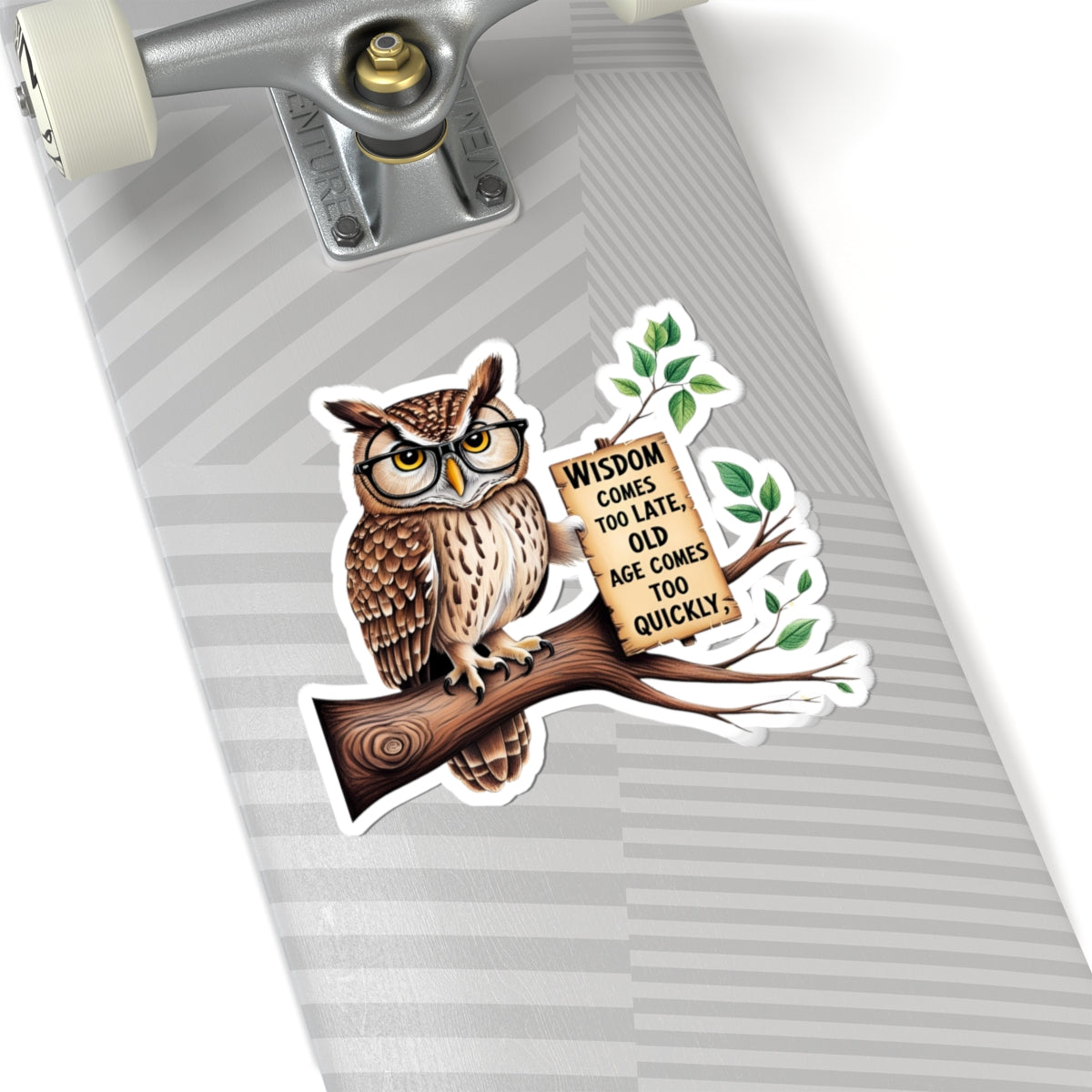 Wise Owl Kiss-Cut Stickers - Perfect for Gifts & Decor