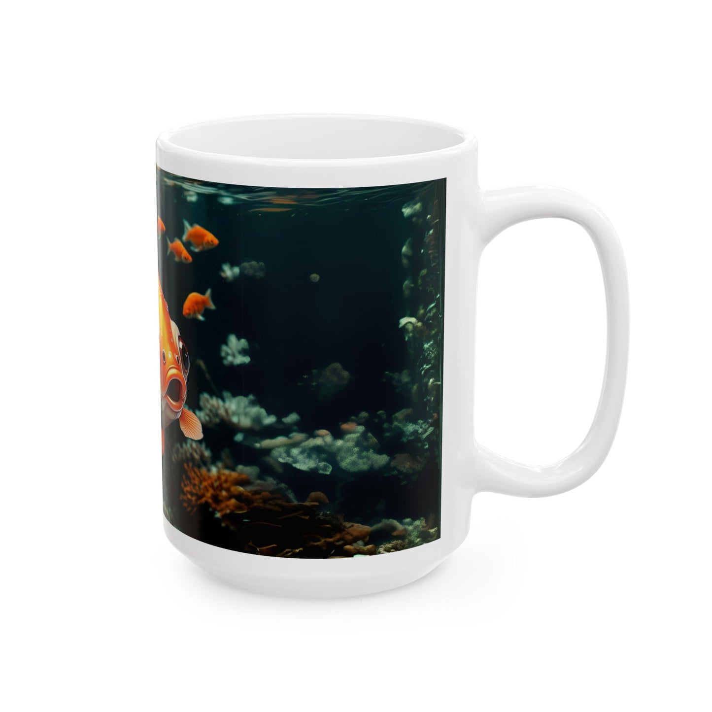 Whimsical Goldfish Ceramic Mug - Perfect for Aquatic Lovers