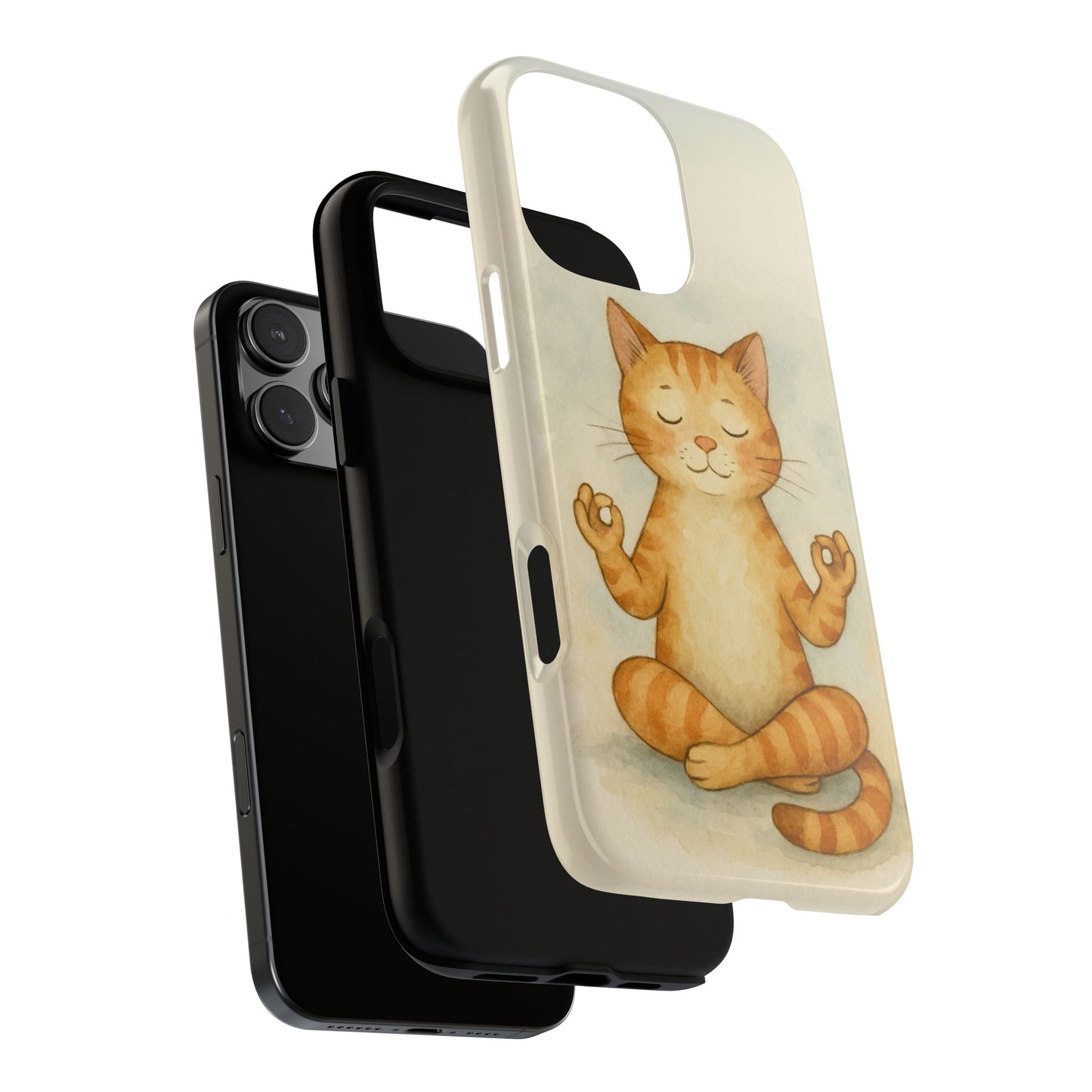 Zen Cat Phone Case - Tough & Stylish - Perfect for Cat Lovers