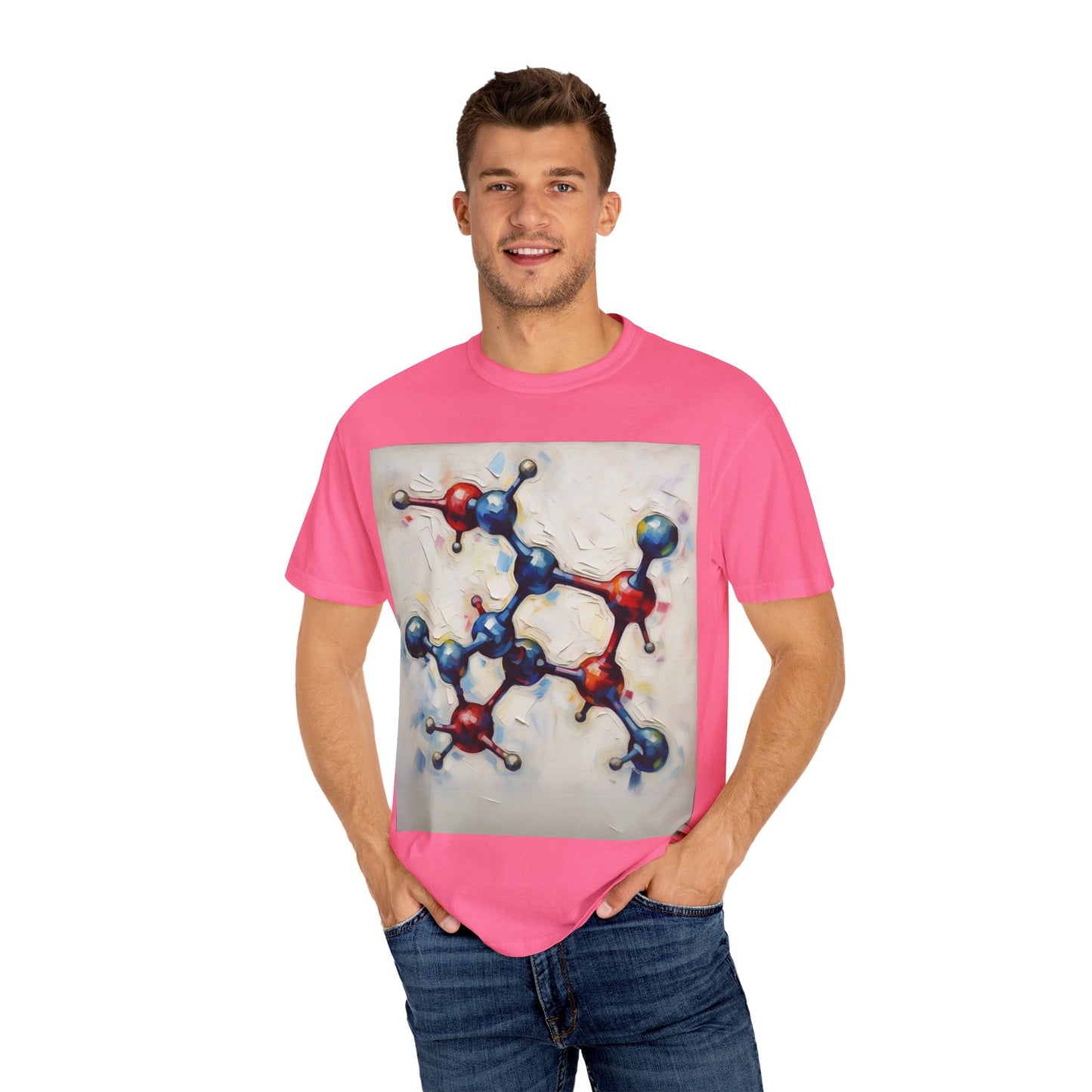 Unisex Artistic Molecule T-Shirt | Science-Inspired Design