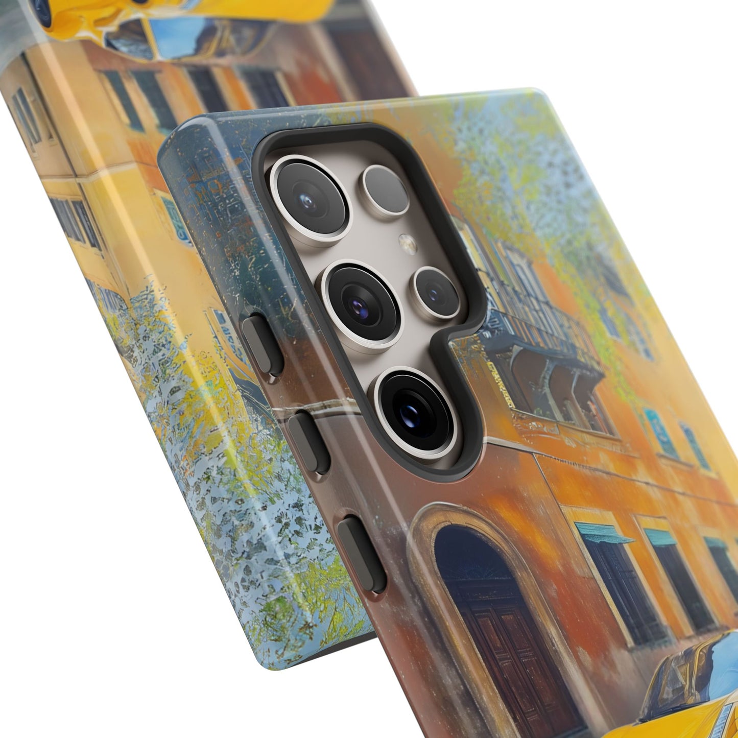 Ferrari Yellow Tough Phone Case - Stylish and Durable