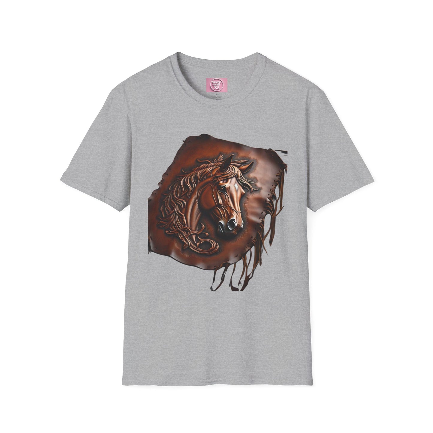 Rustic Horse Artwork Unisex Softstyle T-Shirt