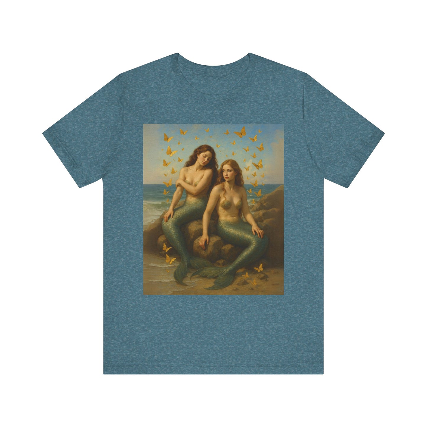 Mermaid Goddess Tee - Artistic Short Sleeve Shirt