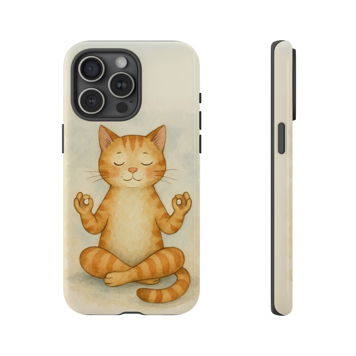 Zen Cat Phone Case - Tough & Stylish - Perfect for Cat Lovers