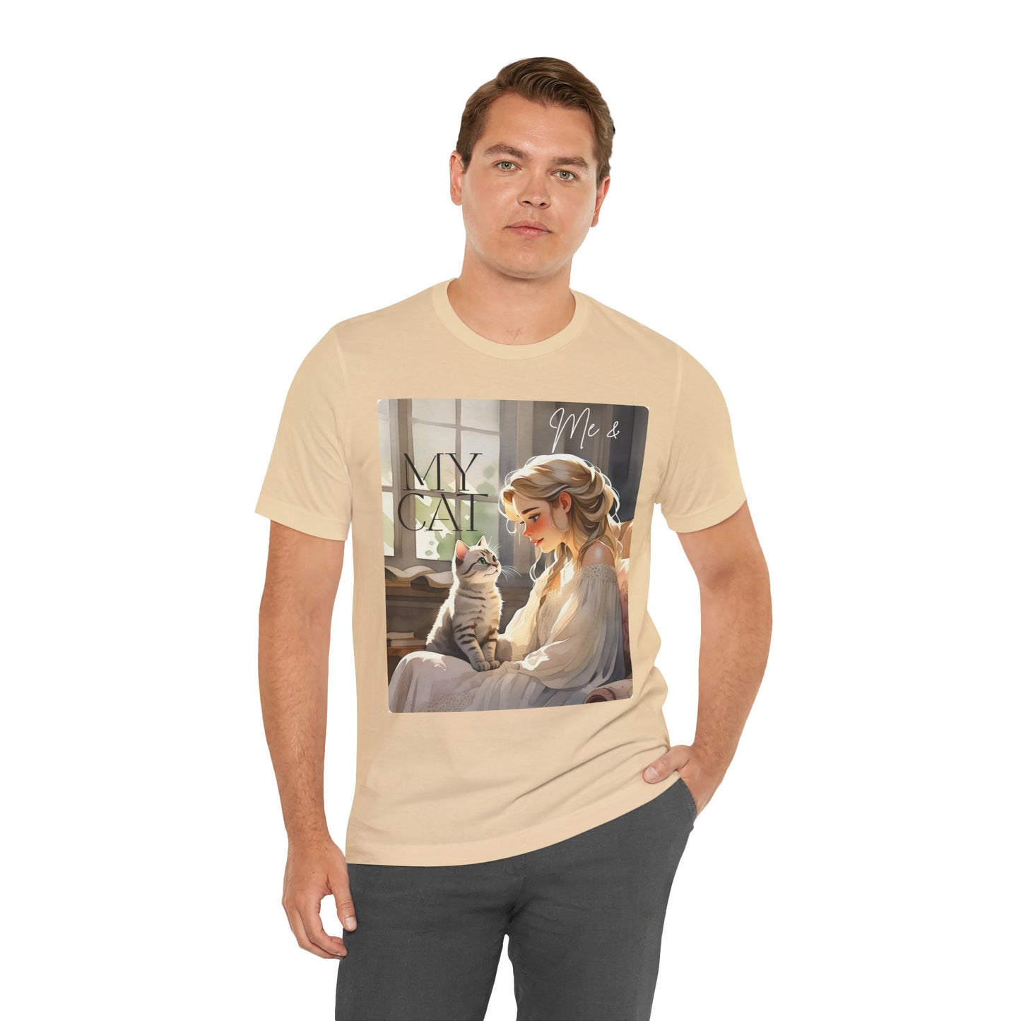 My Cat & Me Unisex Short Sleeve Tee - Cozy Cat Lover Shirt