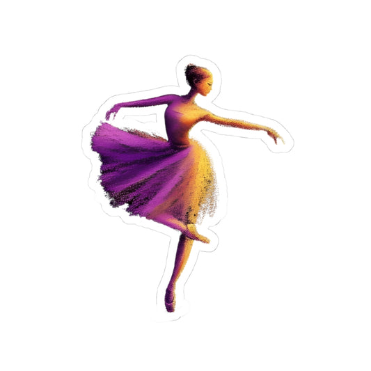 Elegant Ballerina Kiss-Cut Stickers - Perfect for Dance Lovers & Decor