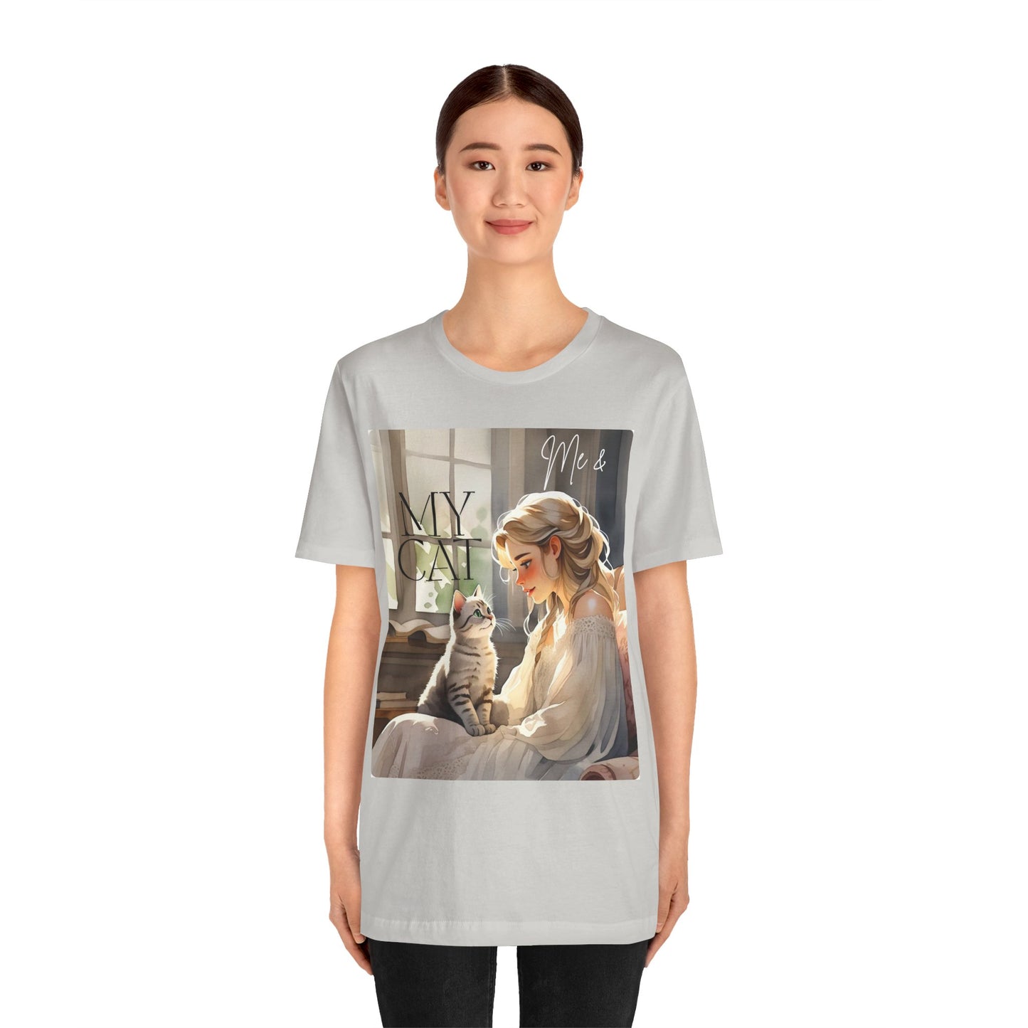 My Cat & Me Unisex Short Sleeve Tee - Cozy Cat Lover Shirt