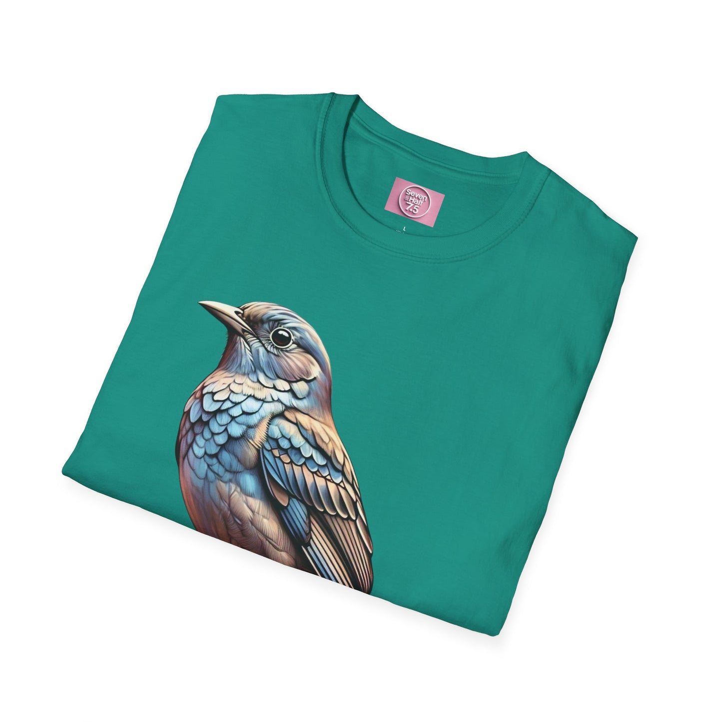 Nature-Inspired Bird Graphic T-Shirt for Soft Comfort