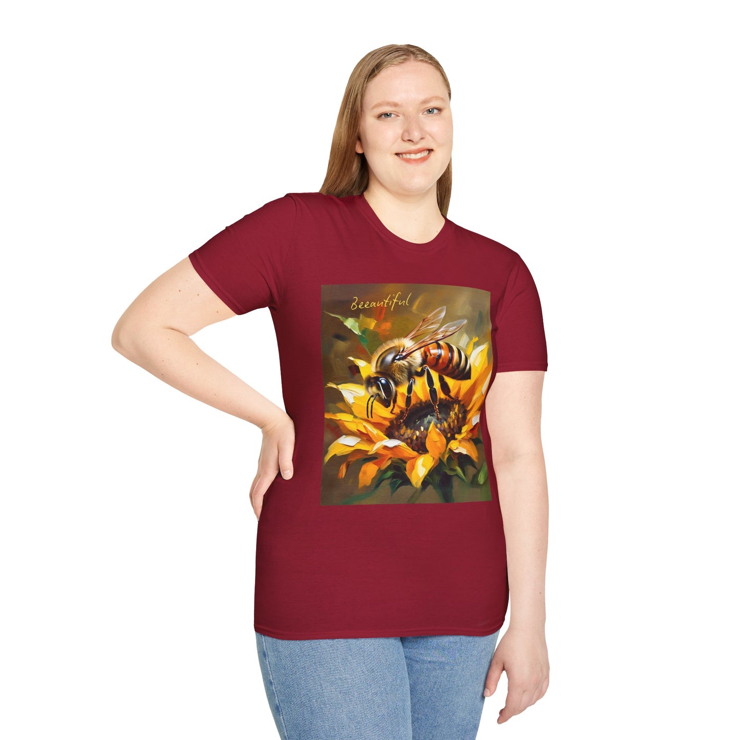 Bee-autiful Unisex Softstyle T-Shirt | Nature Lover's Gift | Perfect for Spring & Summer