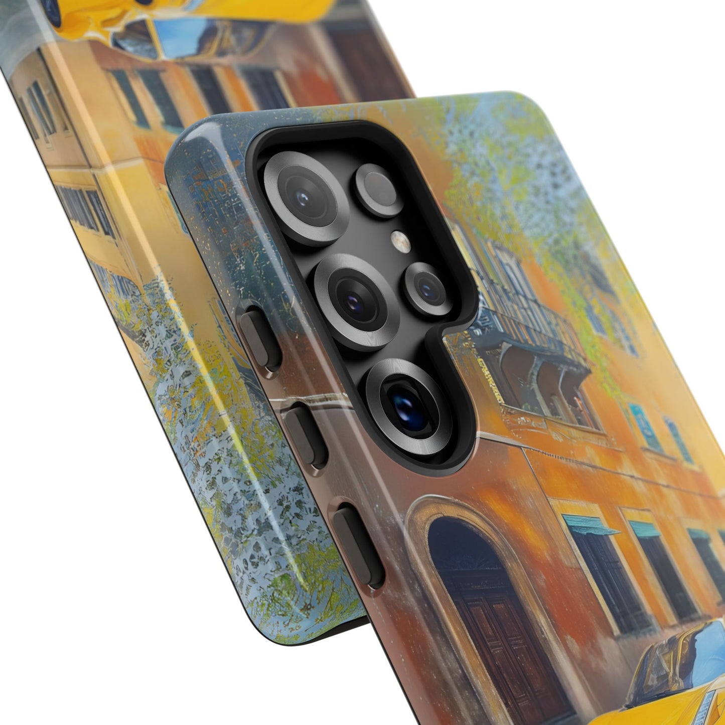 Ferrari Yellow Tough Phone Case - Stylish and Durable