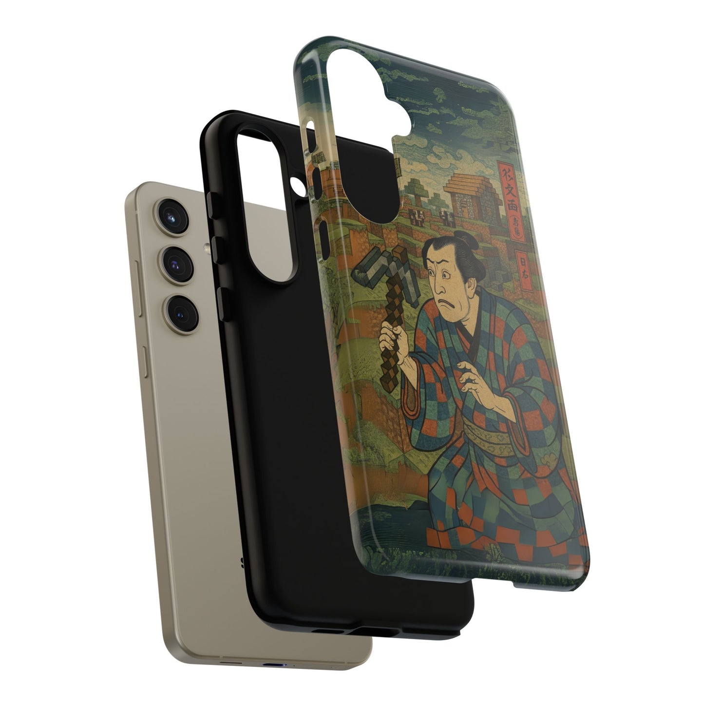 Tough Cases - Japanese Art Phone Case with Warrior Design
