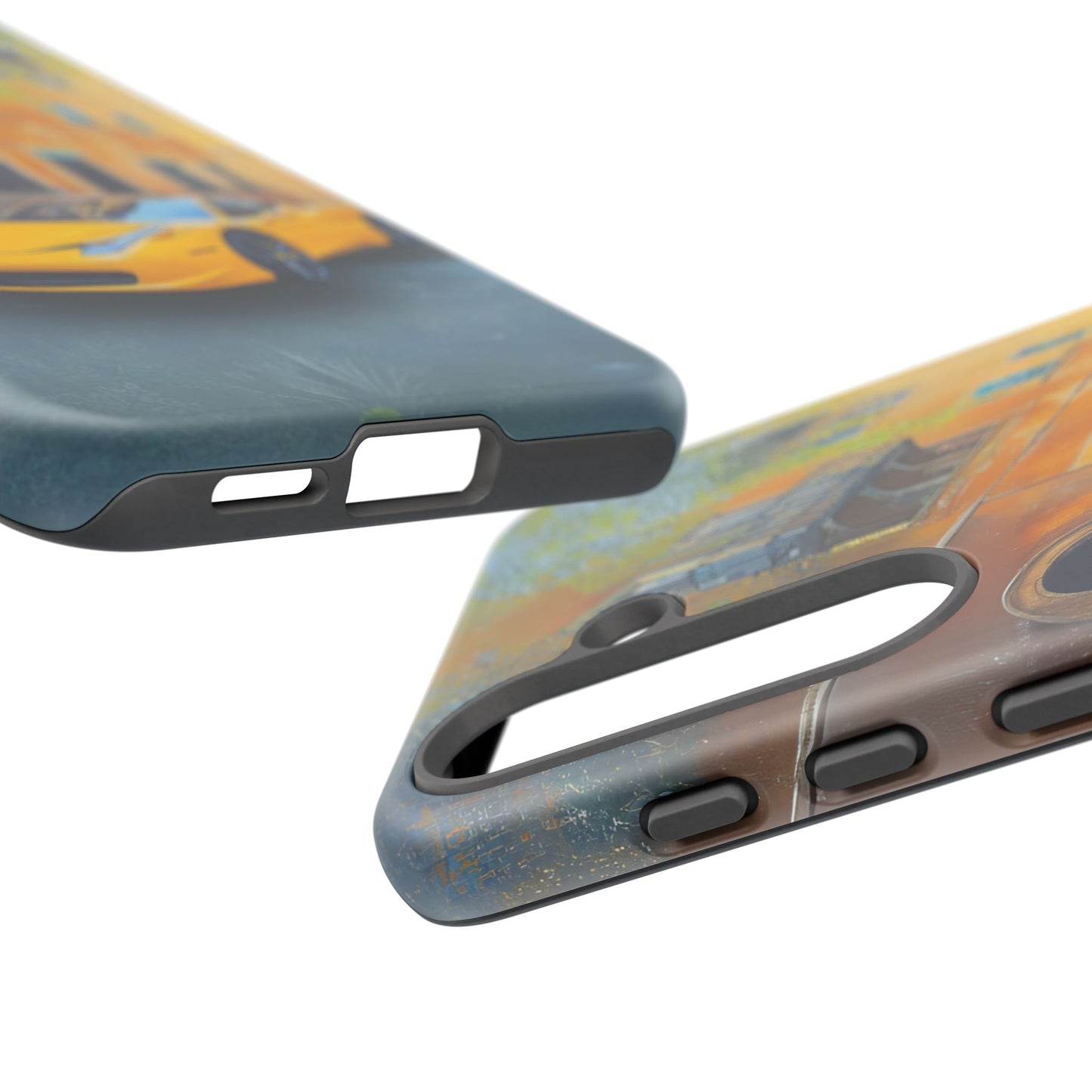 Ferrari Yellow Tough Phone Case - Stylish and Durable