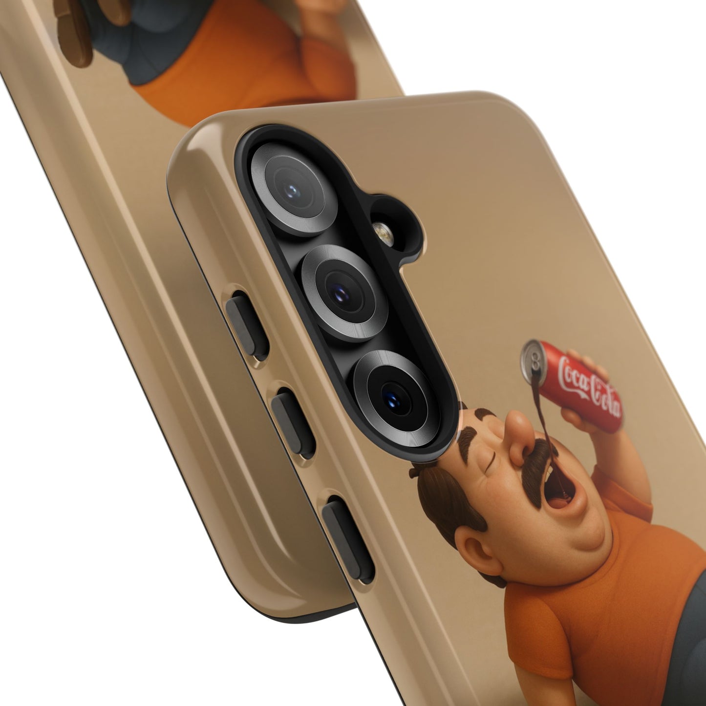 Funny Cartoon Phone Case - 'Coca-Cola Chill' Design