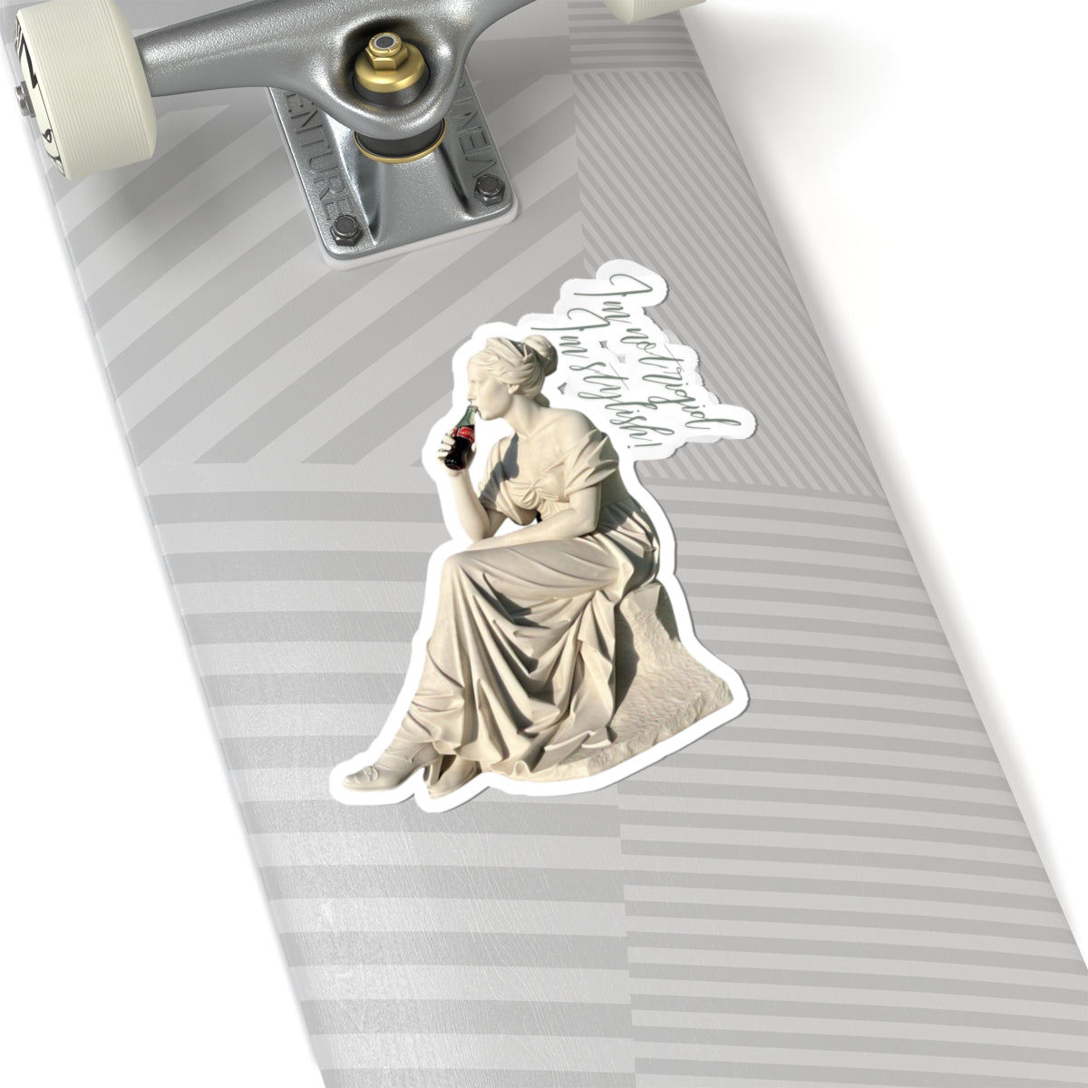Elegant Soda Break Kiss-Cut Stickers - Classic Art Design for Unique Personalization