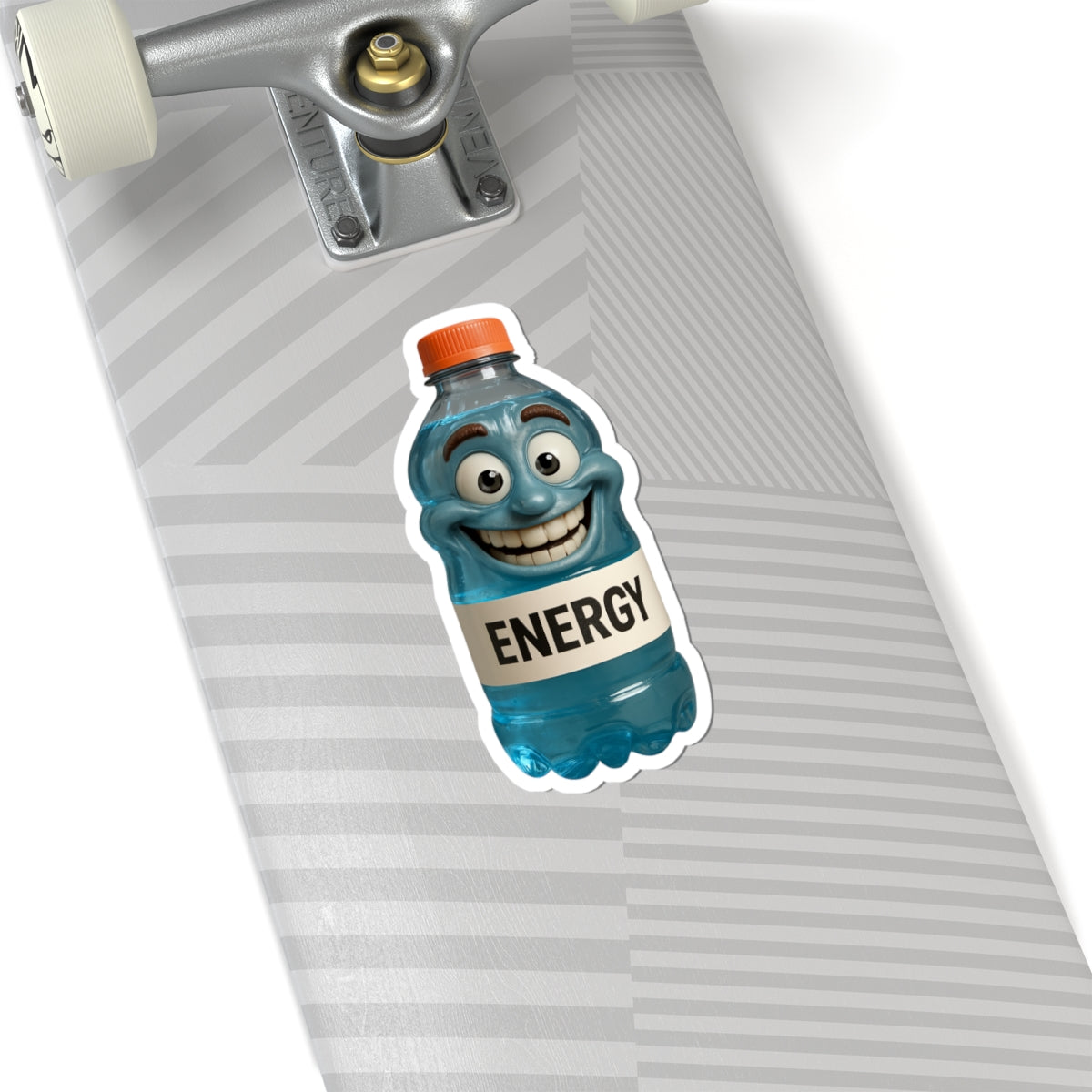 Fun Energy Drink Kiss-Cut Sticker - Playful Design for Laptops & Water Bottles
