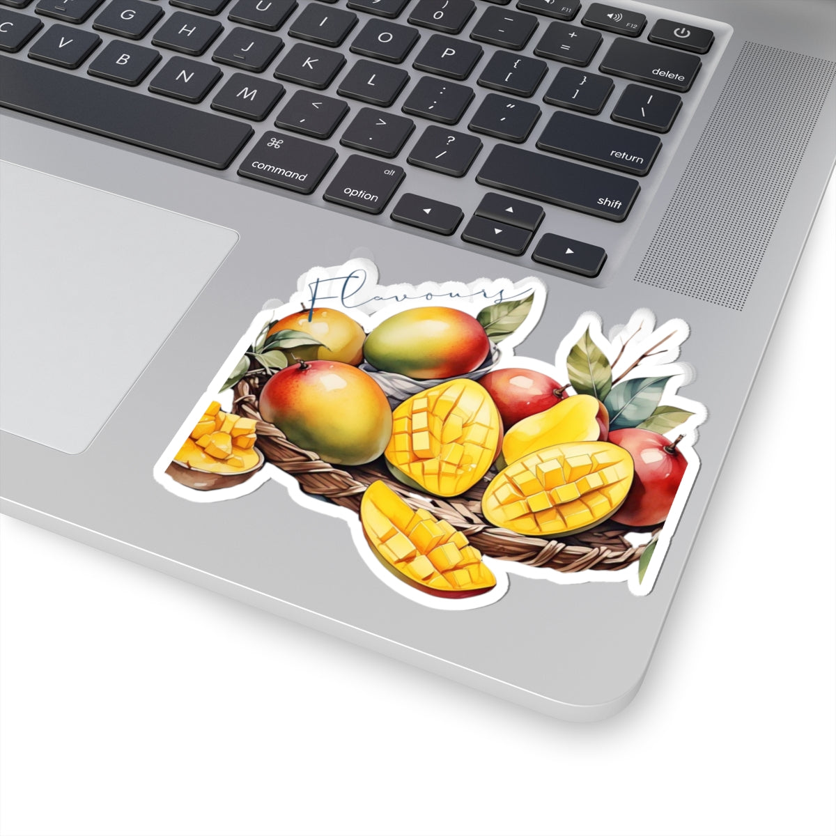 Fruits Kiss-Cut Stickers - Vibrant Mango & Cherry Designs for Laptops, Journals, and Gifts
