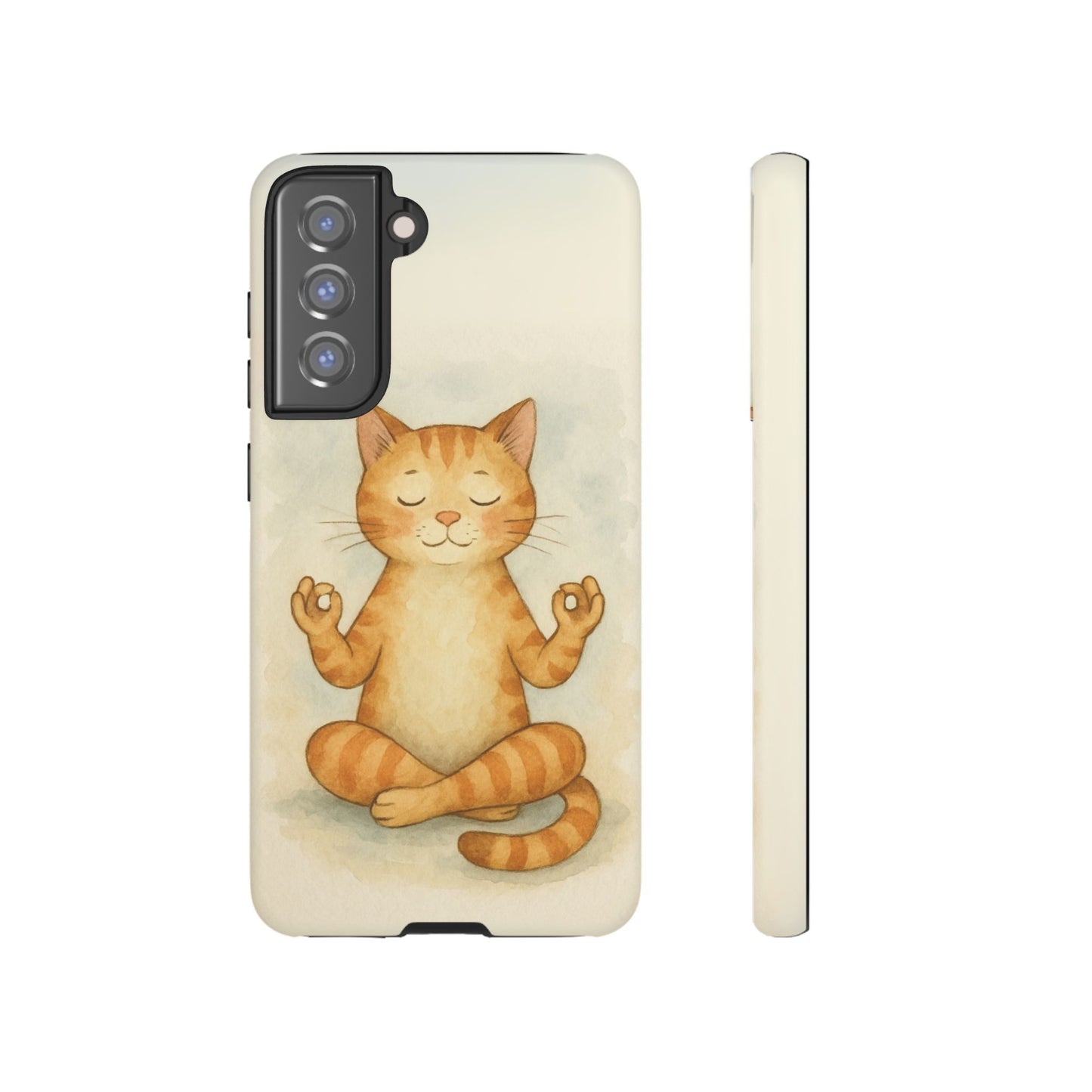 Zen Cat Phone Case - Tough & Stylish - Perfect for Cat Lovers