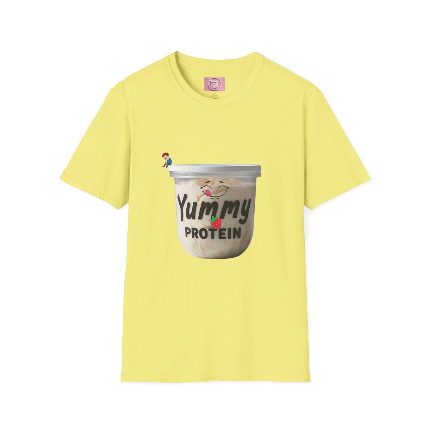 Yummy Protein Unisex Softstyle T-Shirt - Fun Fitness Apparel