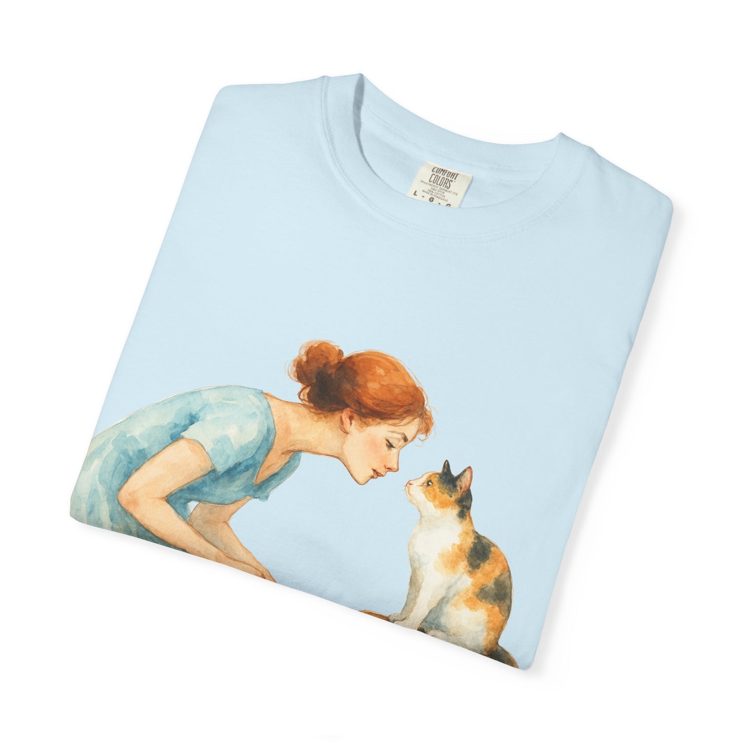 Hello Friend Cat Lover T-Shirt - Unisex Garment-Dyed Tee
