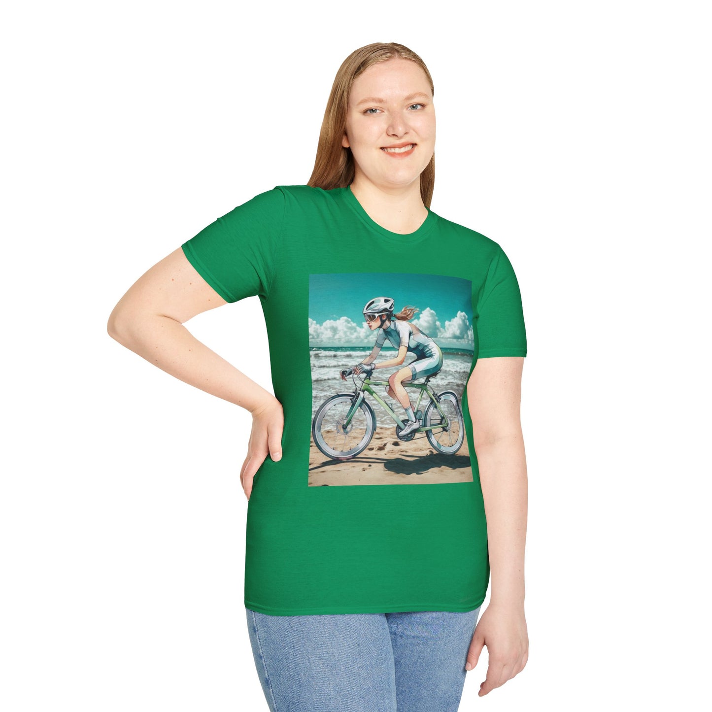 Beach Bike Ride Unisex Softstyle T-Shirt