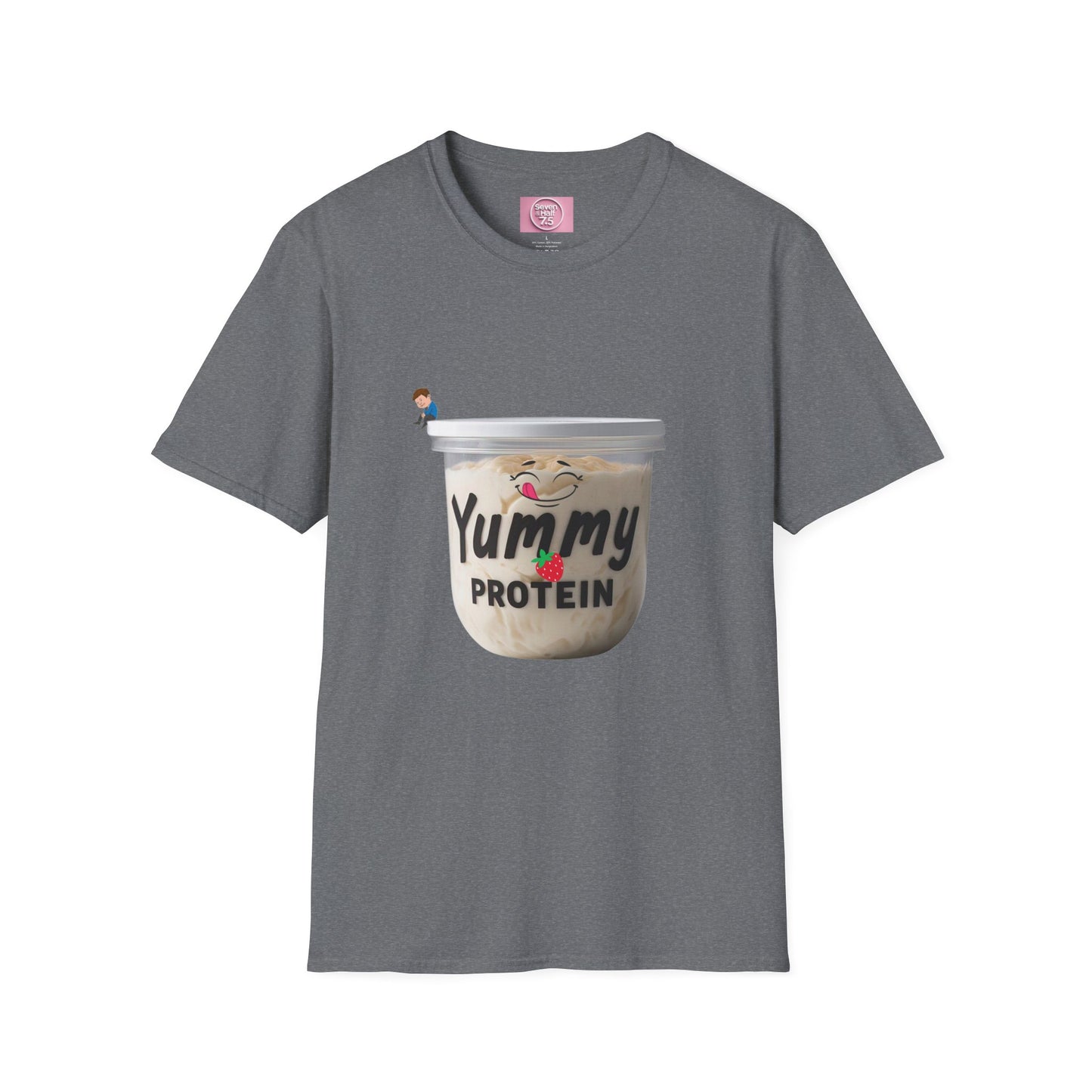 Yummy Protein Unisex Softstyle T-Shirt - Fun Fitness Apparel