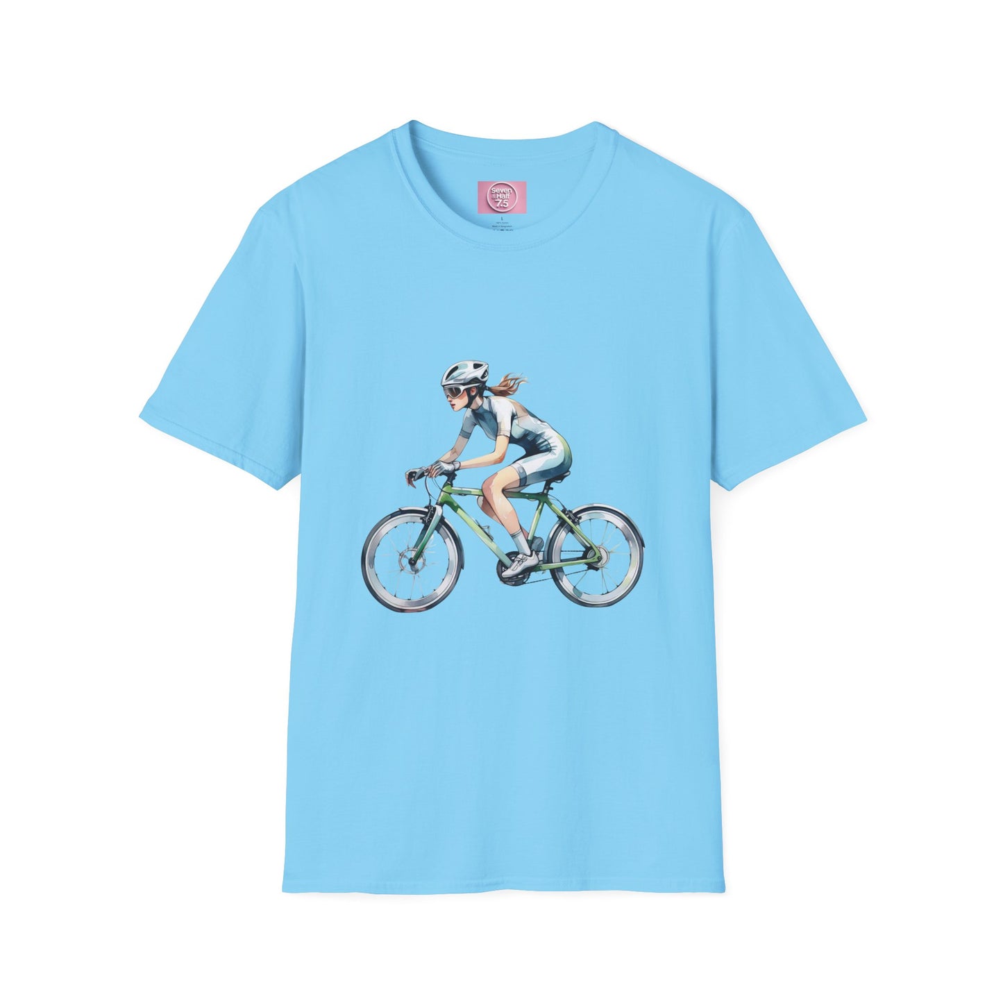 Cycling Enthusiast Softstyle T-Shirt – Sporty Graphic Tee for Bikers