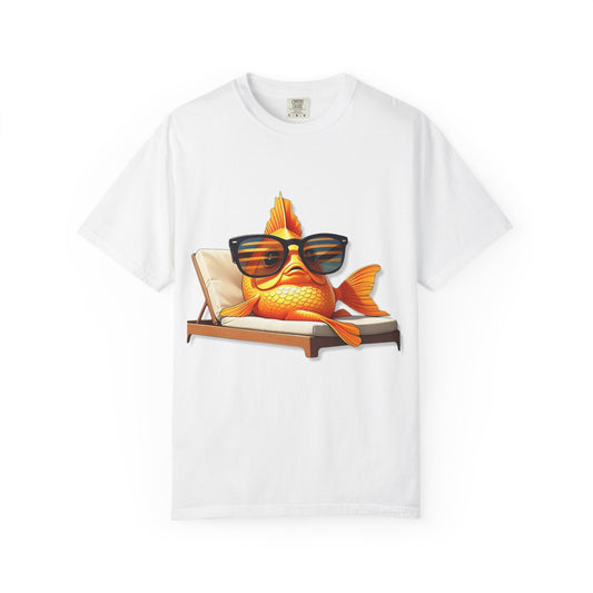 Chillin' Goldfish Unisex Garment-Dyed T-shirt