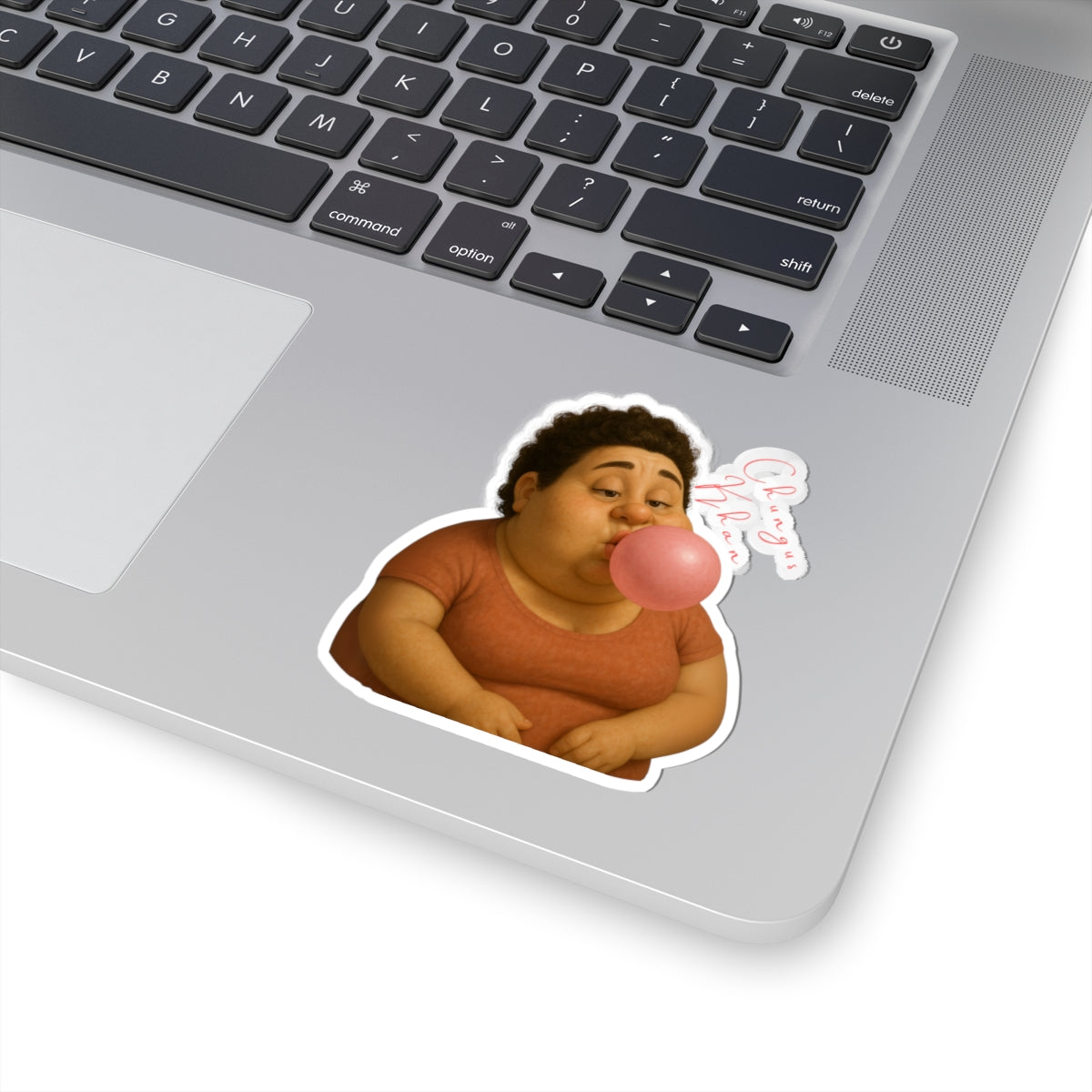 Funny Kiss-Cut Stickers - Chill Out Vibes with Bubble Gum Character