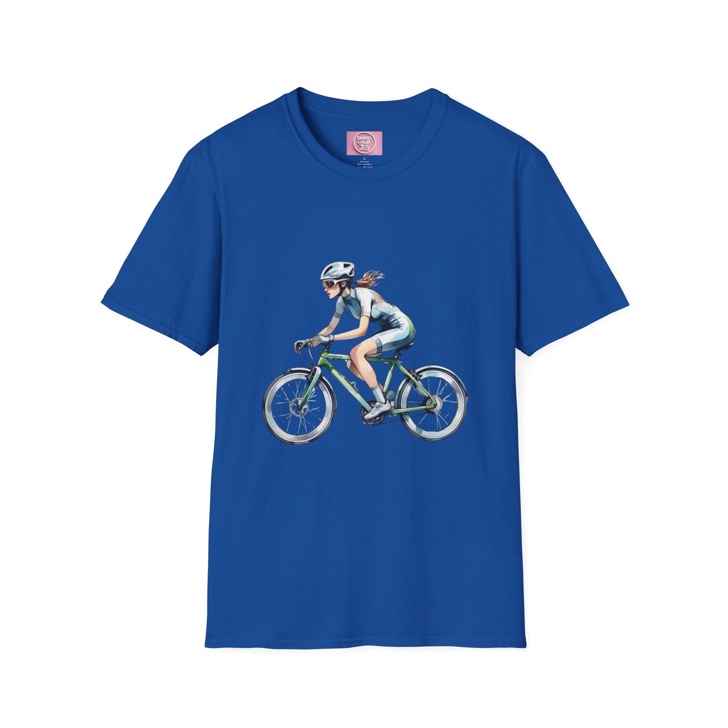 Cycling Enthusiast Softstyle T-Shirt – Sporty Graphic Tee for Bikers