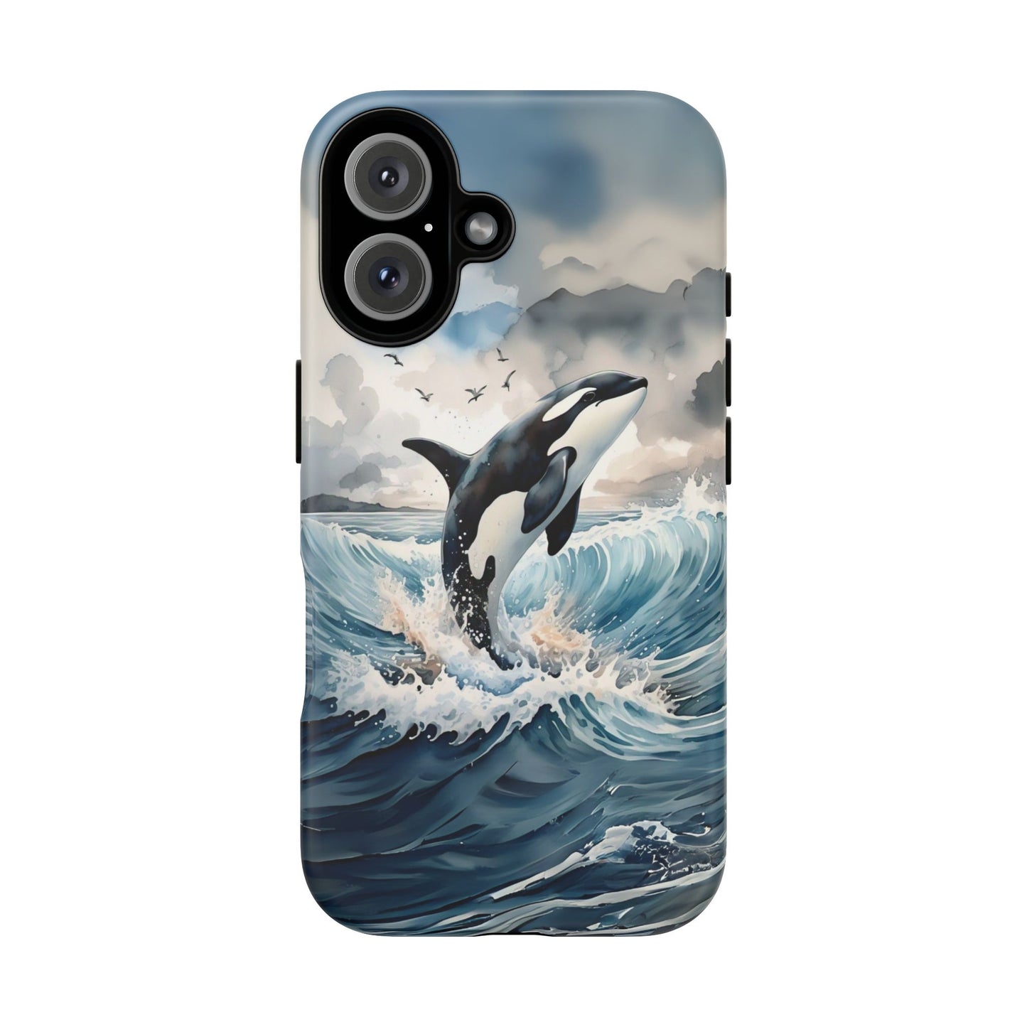 Whale Splash Phone Case - Tough & Stylish Ocean Design