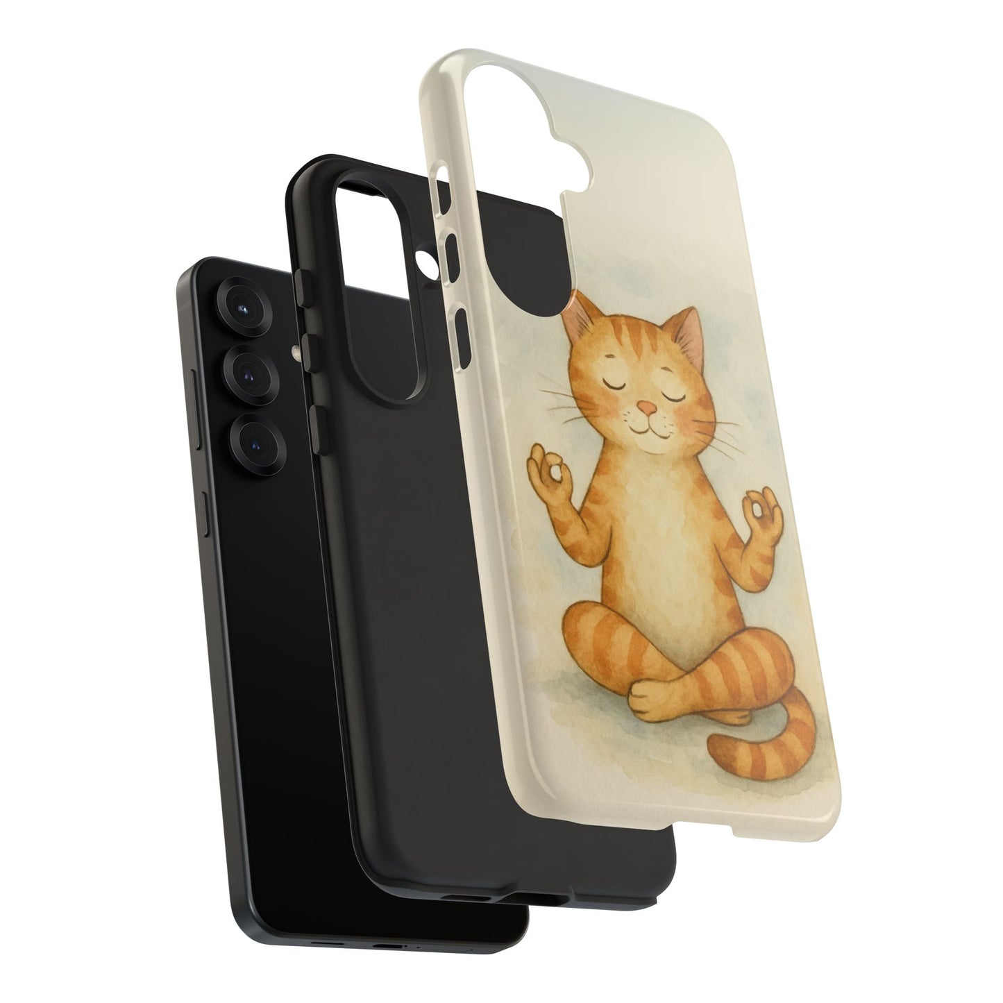 Zen Cat Phone Case - Tough & Stylish - Perfect for Cat Lovers