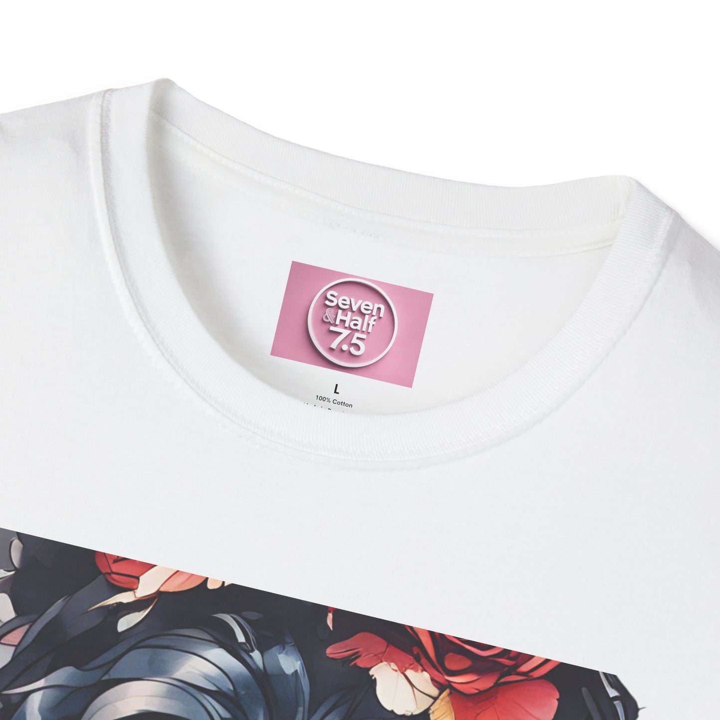 Stylish Unisex Softstyle T-Shirt - Charming Kimono Girl Design