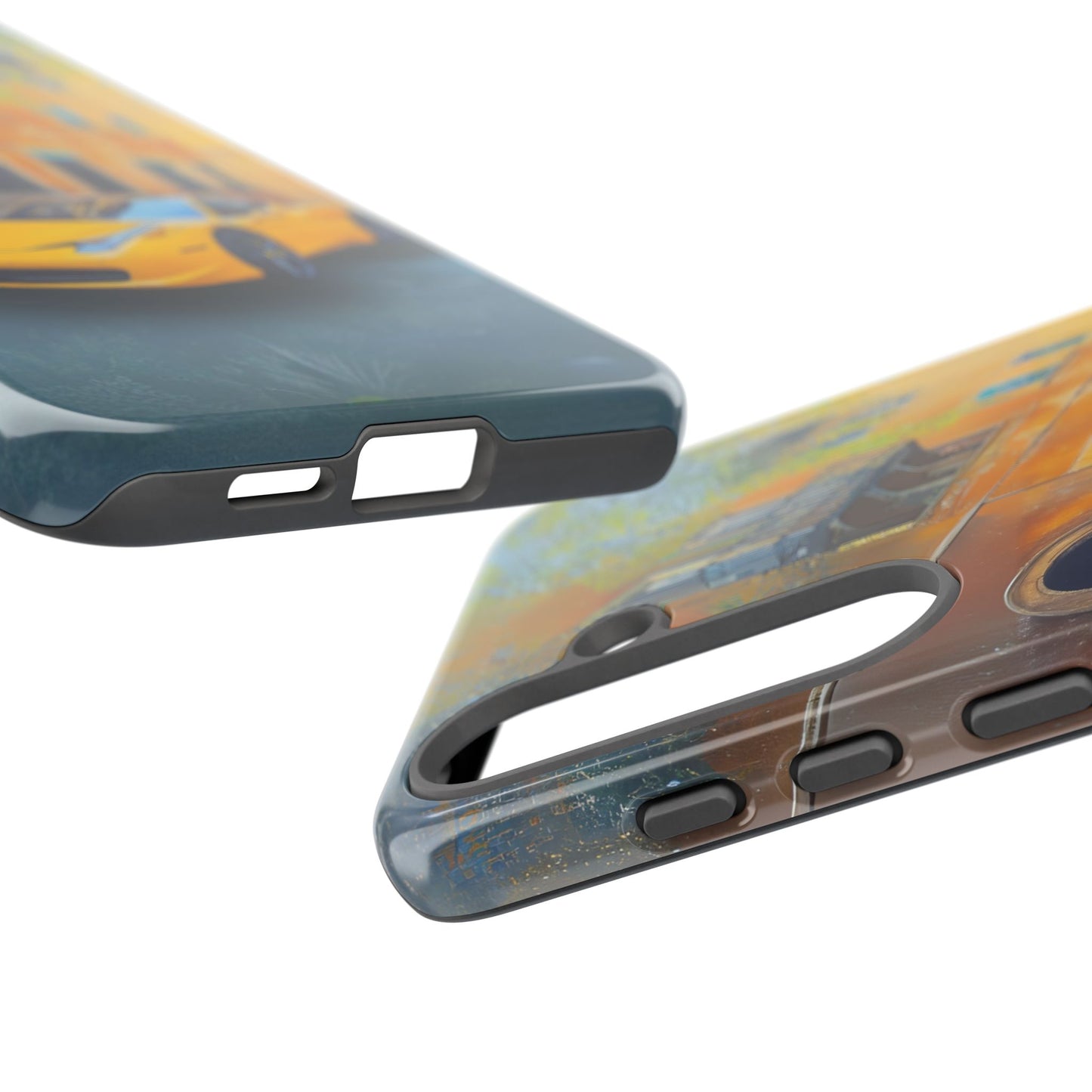 Ferrari Yellow Tough Phone Case - Stylish and Durable