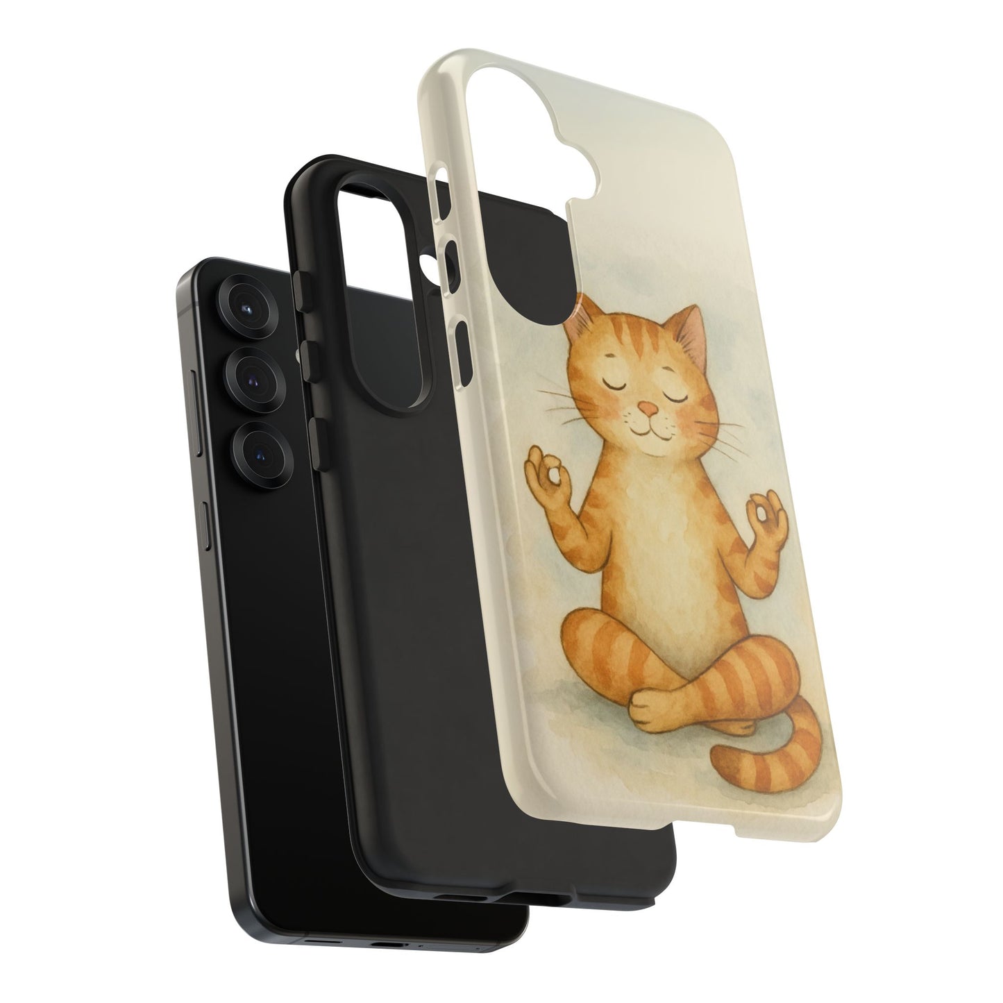 Zen Cat Phone Case - Tough & Stylish - Perfect for Cat Lovers