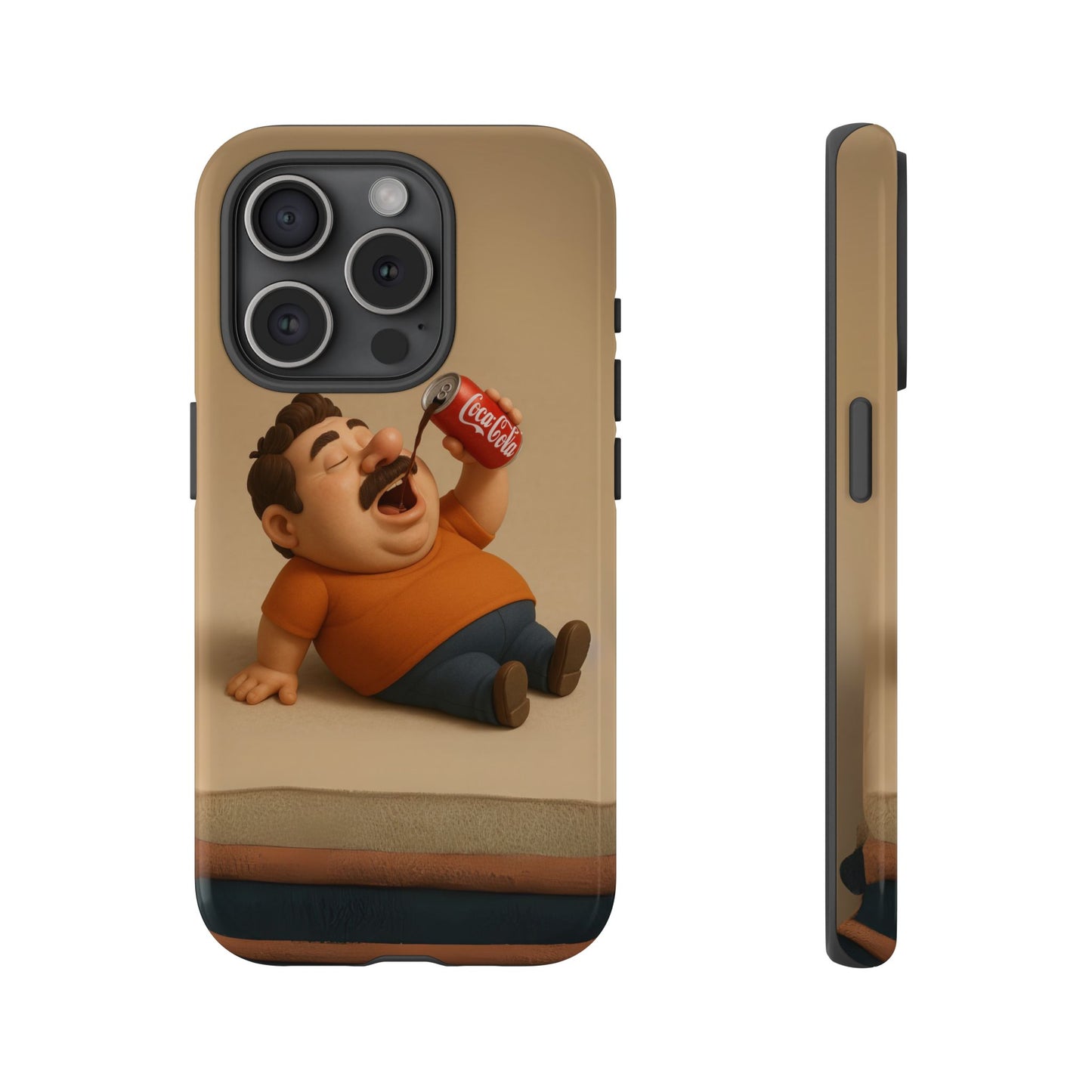 Funny Cartoon Phone Case - 'Coca-Cola Chill' Design