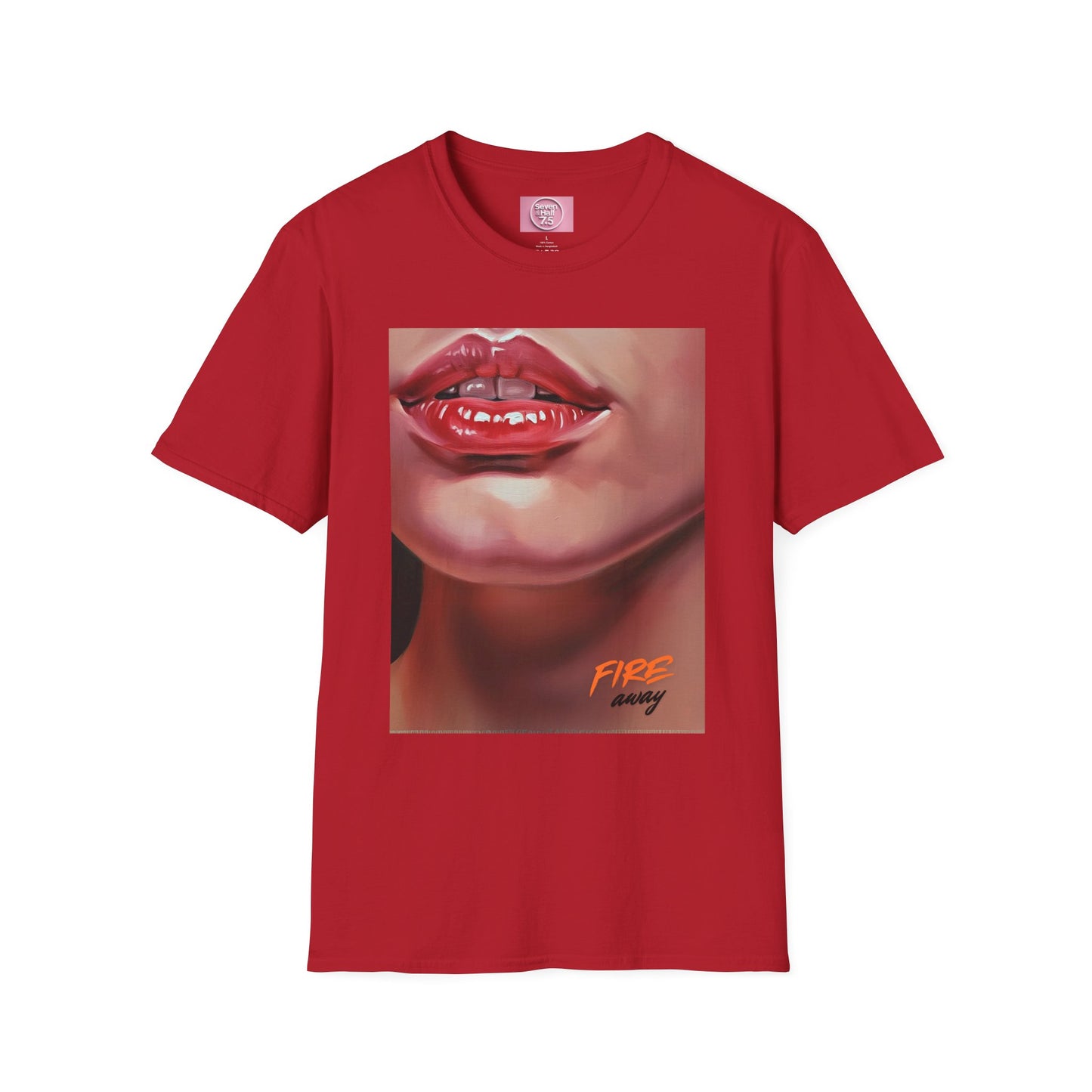 Fire Lips Women's Softstyle T-Shirt - Bold Art for Confident Expressions