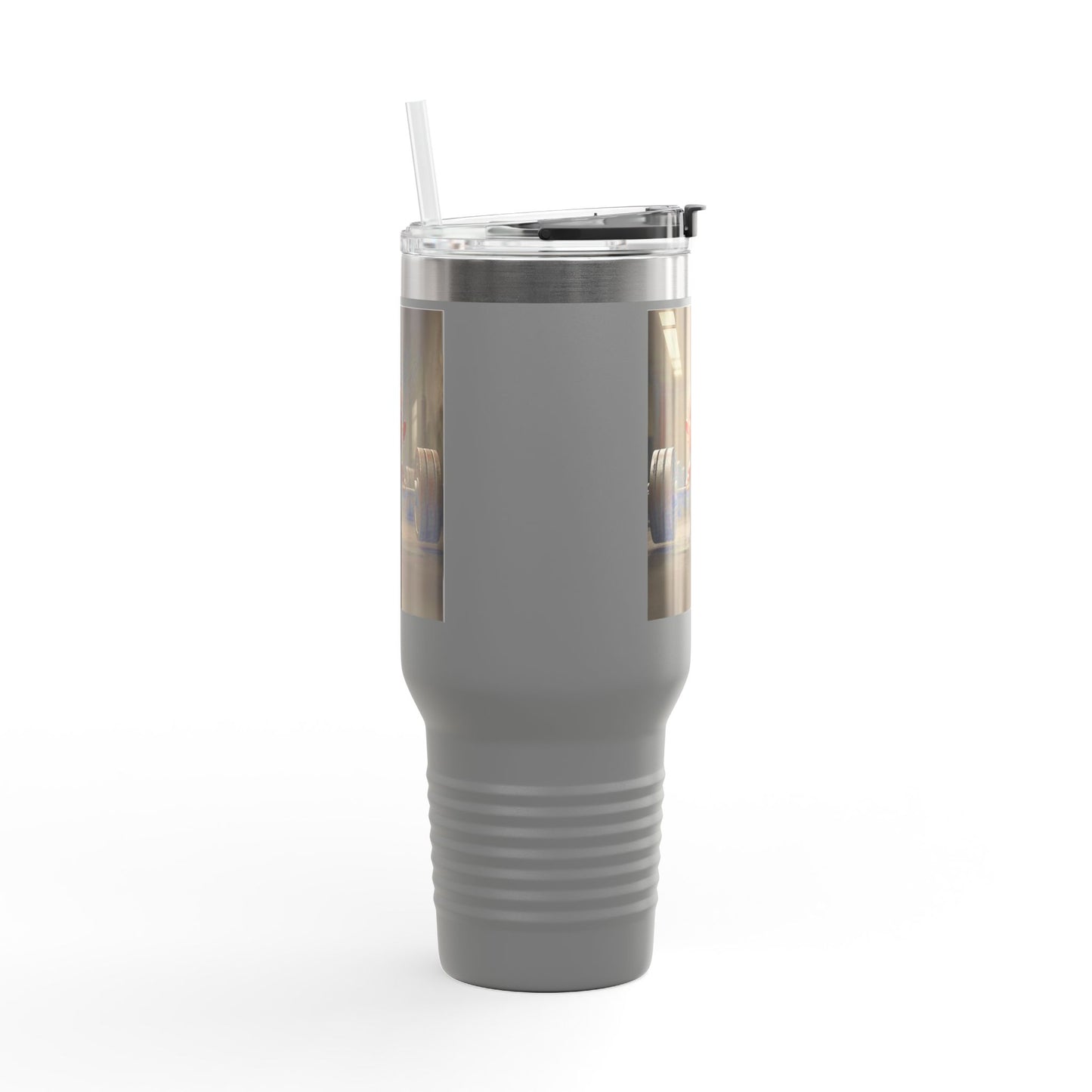 Funny Insulated Travel Mug - 40oz Motivational Humor Gift for Gym Lovers
