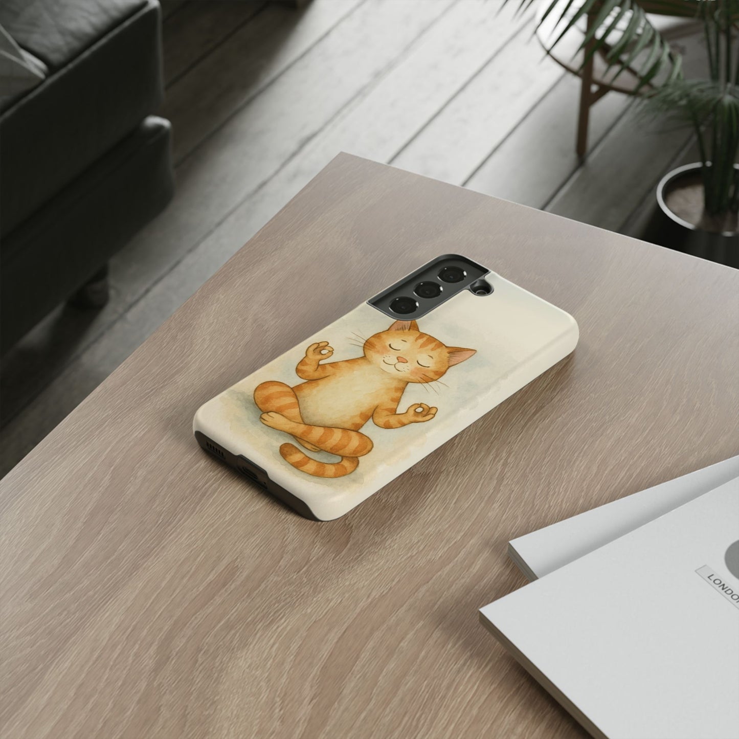 Zen Cat Phone Case - Tough & Stylish - Perfect for Cat Lovers