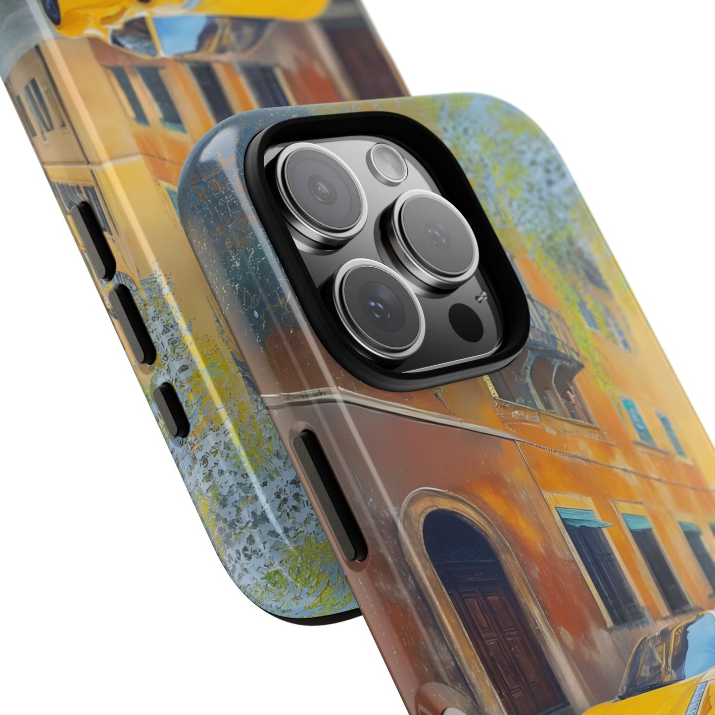 Ferrari Yellow Tough Phone Case - Stylish and Durable