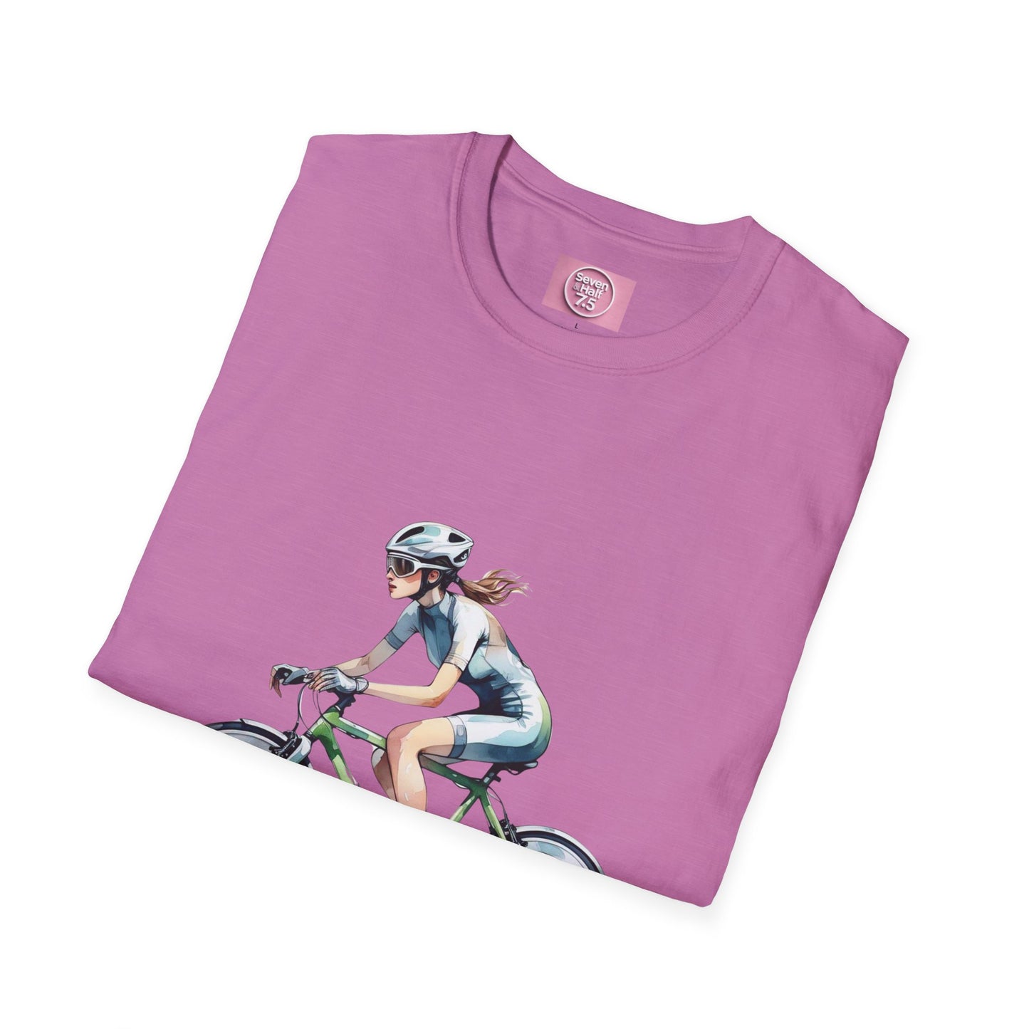 Cycling Enthusiast Softstyle T-Shirt – Sporty Graphic Tee for Bikers