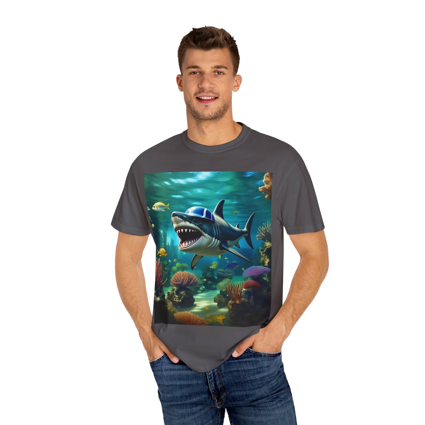 Marine Adventure Unisex T-Shirt - Shark Graphic Design