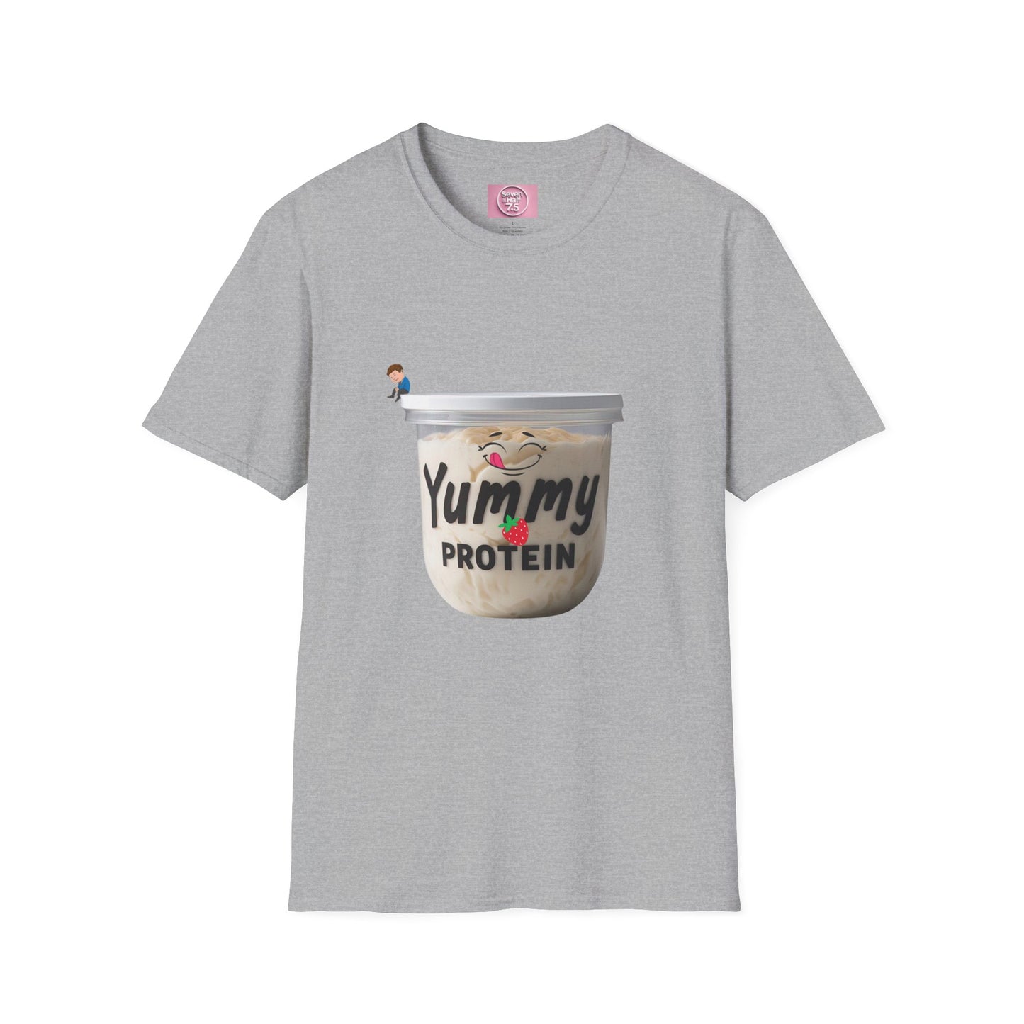 Yummy Protein Unisex Softstyle T-Shirt - Fun Fitness Apparel