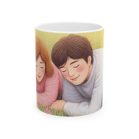 Romantic Couple Ceramic Mug - 11oz & 15oz - Cozy Vibes for Gift Giving